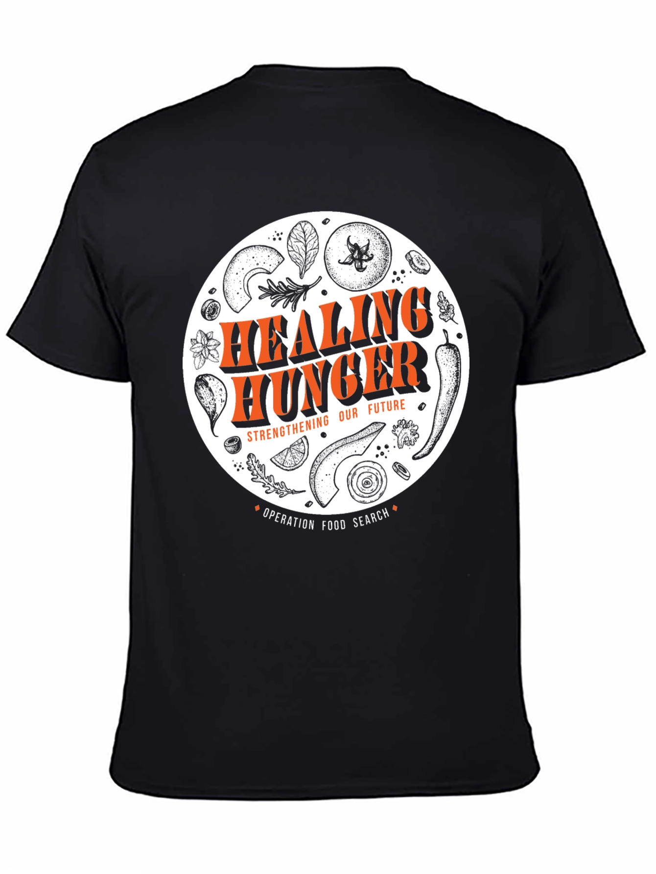 Healing Hunger Black Tee