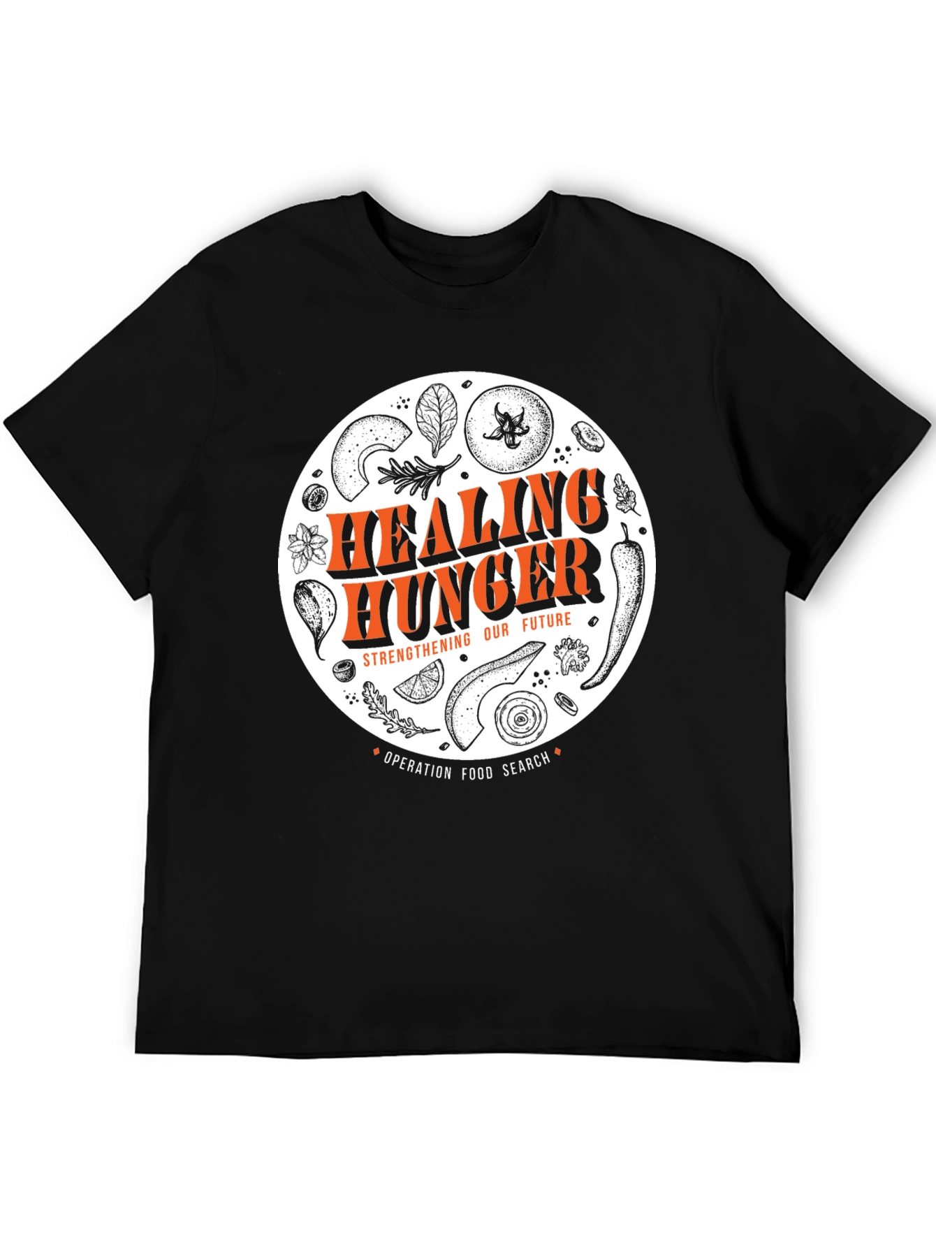 Healing Hunger Black Tee