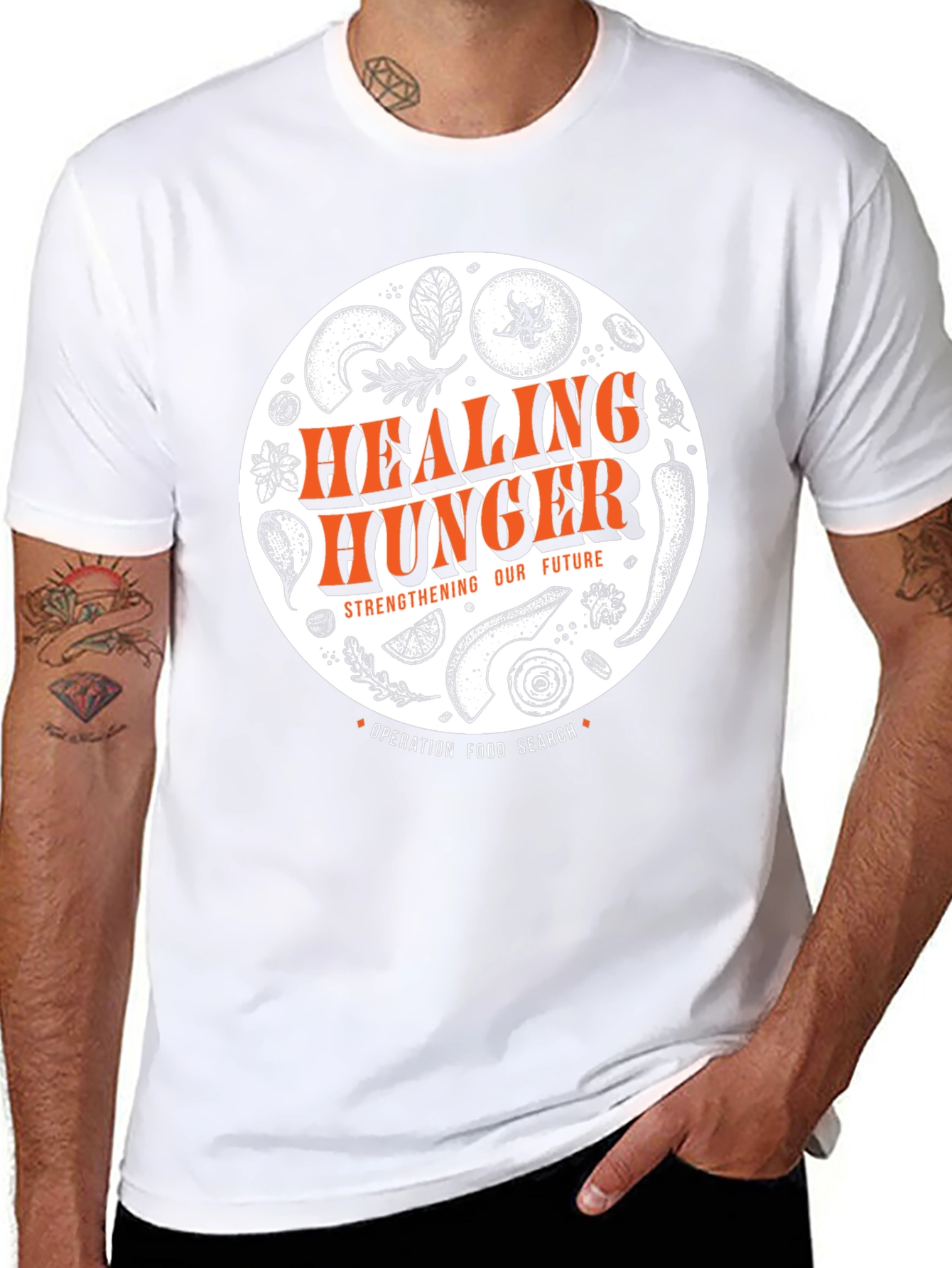 Healing Hunger Black Tee