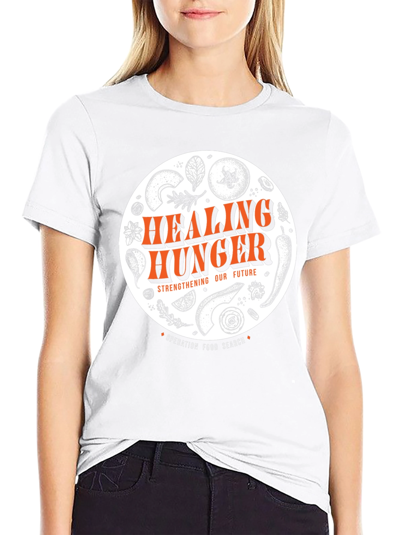 Healing Hunger Black Tee
