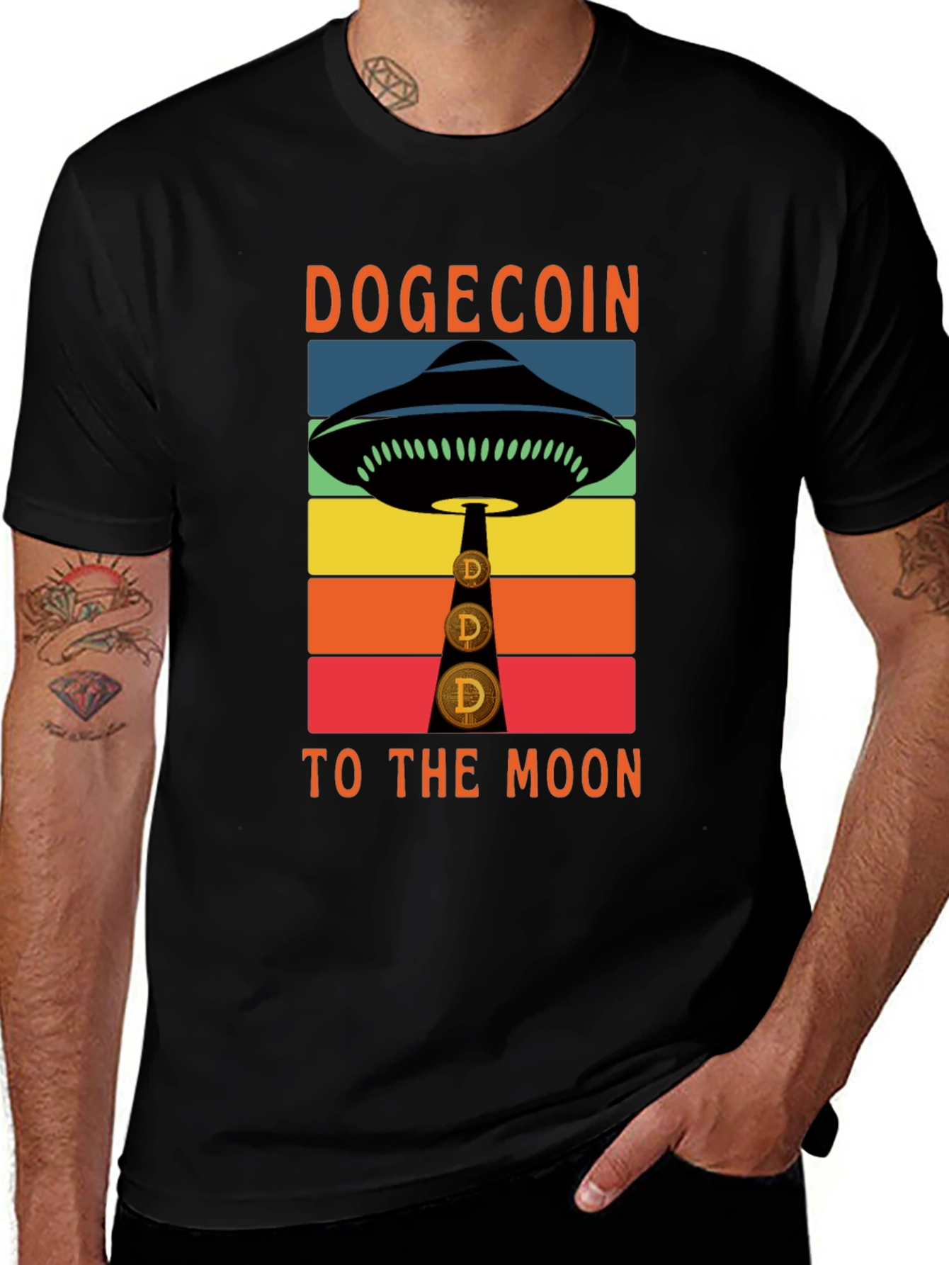 Dogecoin UFO T-Shirt - To The Moon!