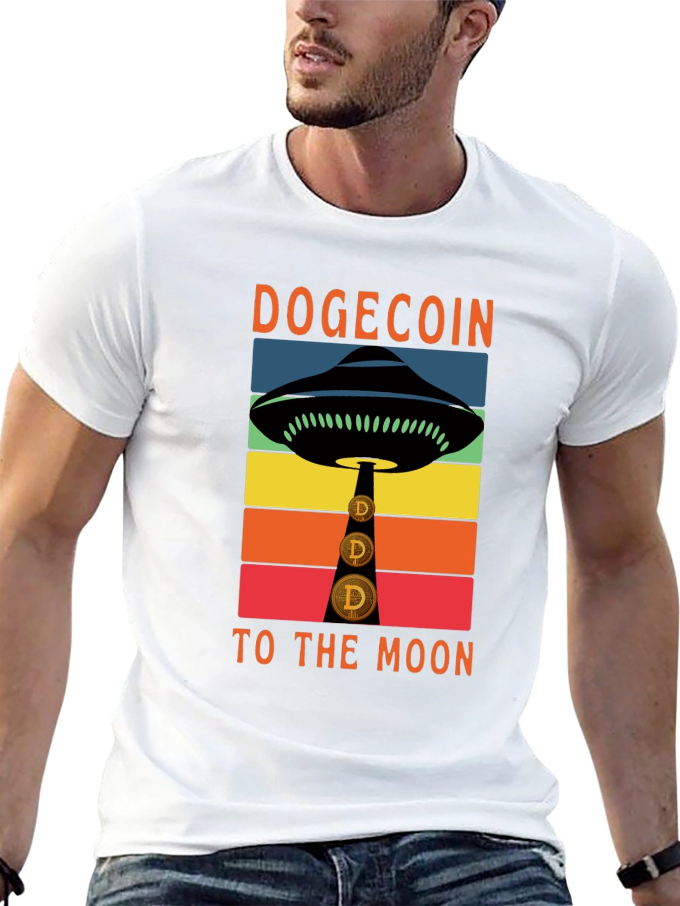 Dogecoin UFO T-Shirt - To The Moon!