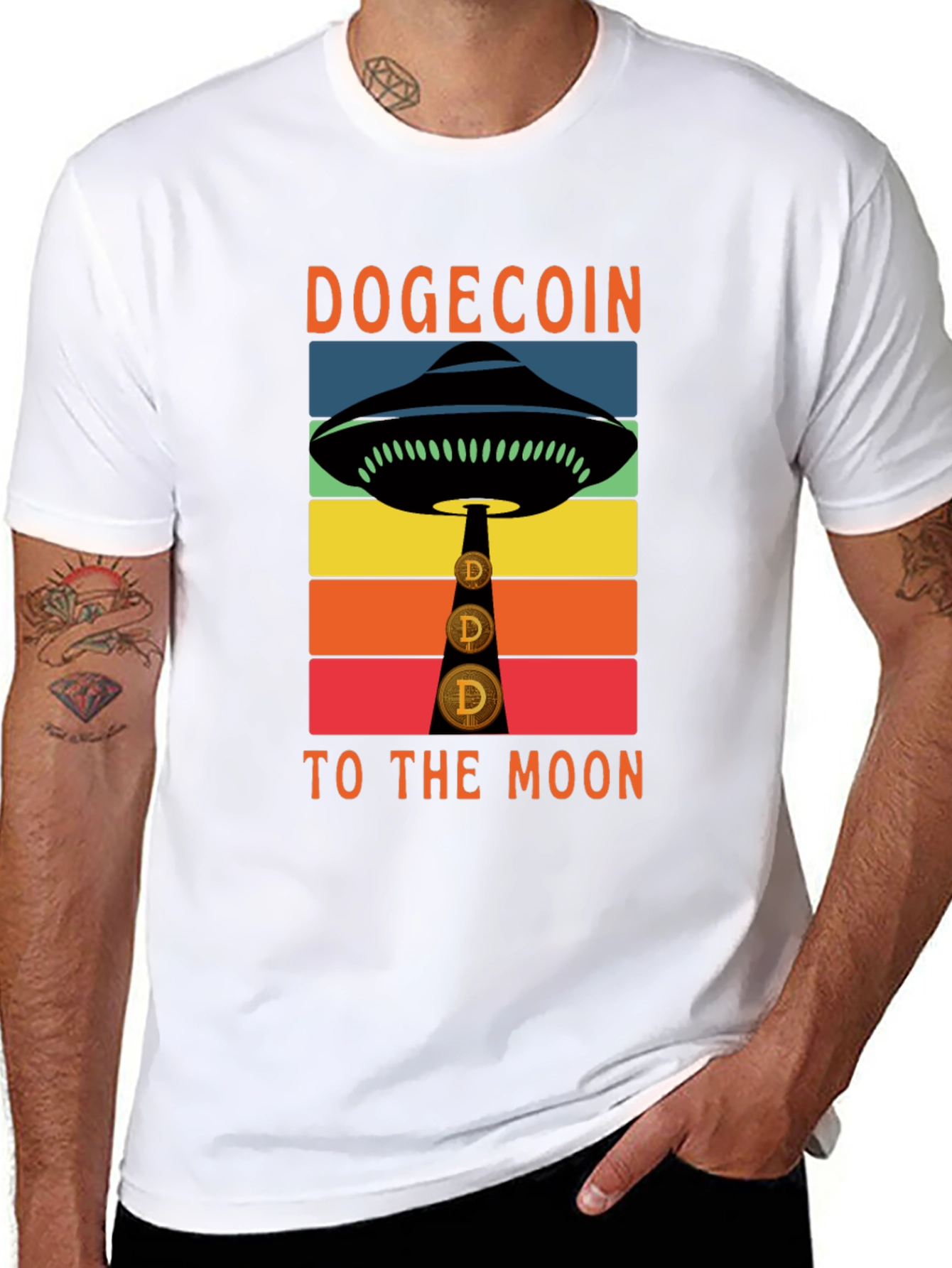 Dogecoin UFO T-Shirt - To The Moon!
