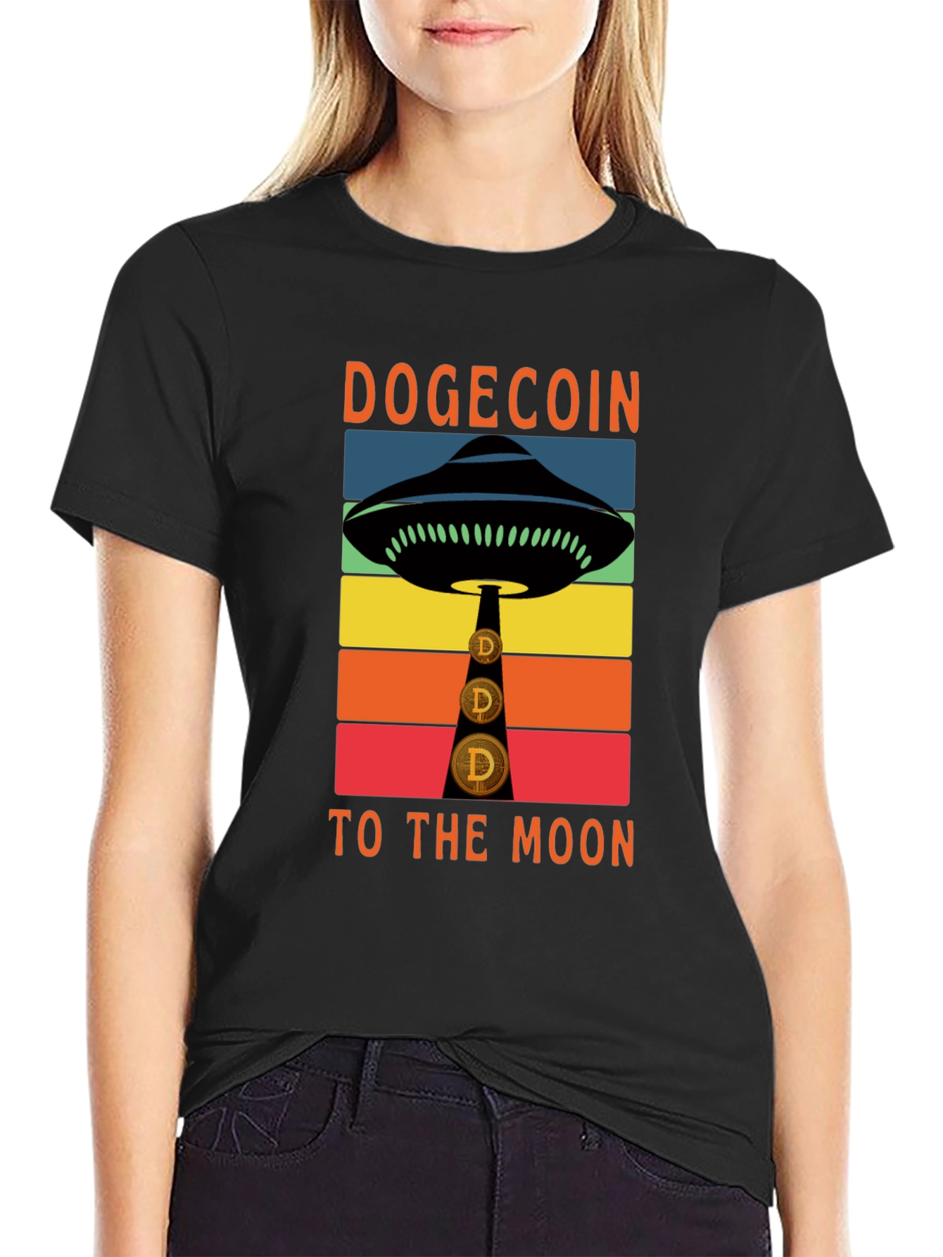 Dogecoin UFO T-Shirt - To The Moon!