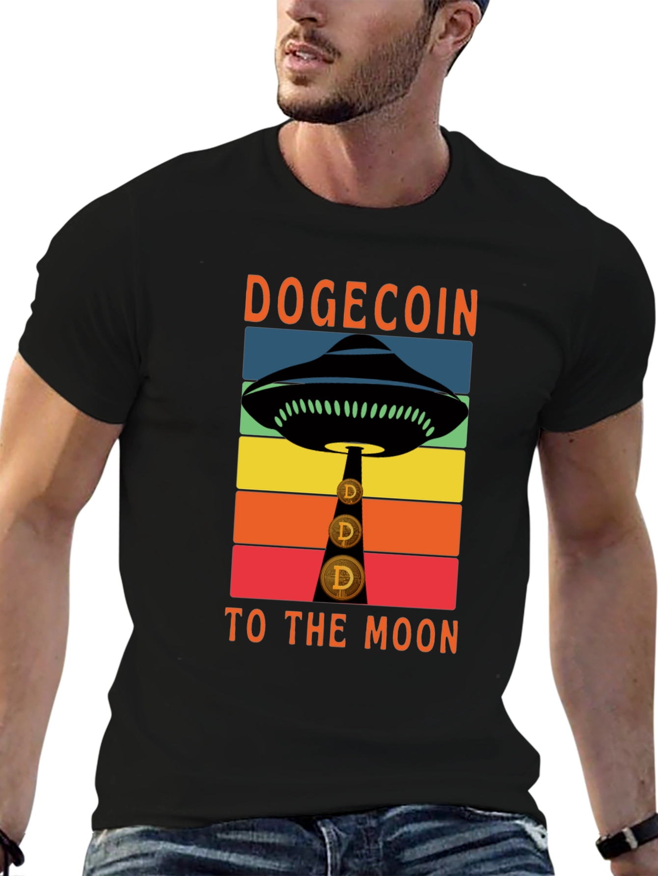 Dogecoin UFO T-Shirt - To The Moon!