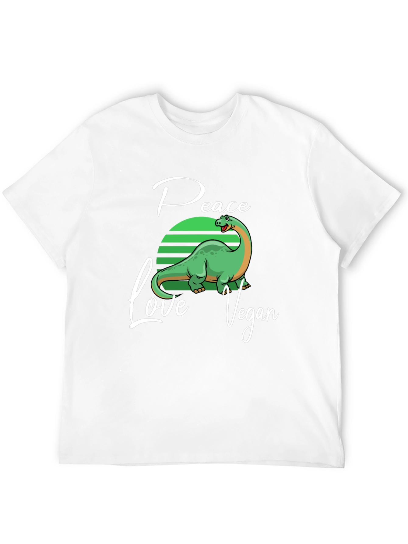 Peace Love Vegan Dinosaur T-Shirt