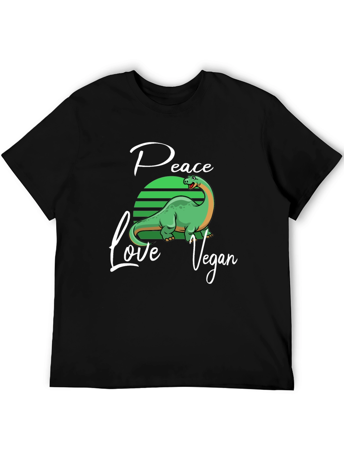 Peace Love Vegan Dinosaur T-Shirt