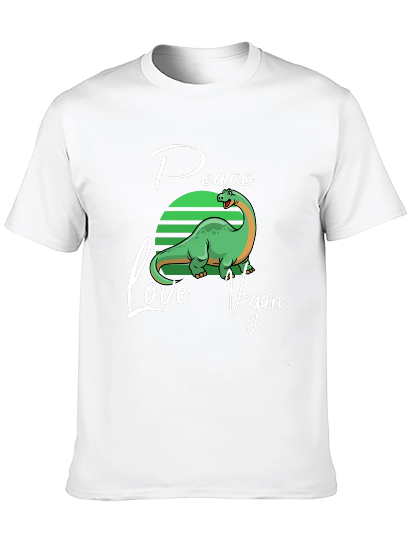 Peace Love Vegan Dinosaur T-Shirt