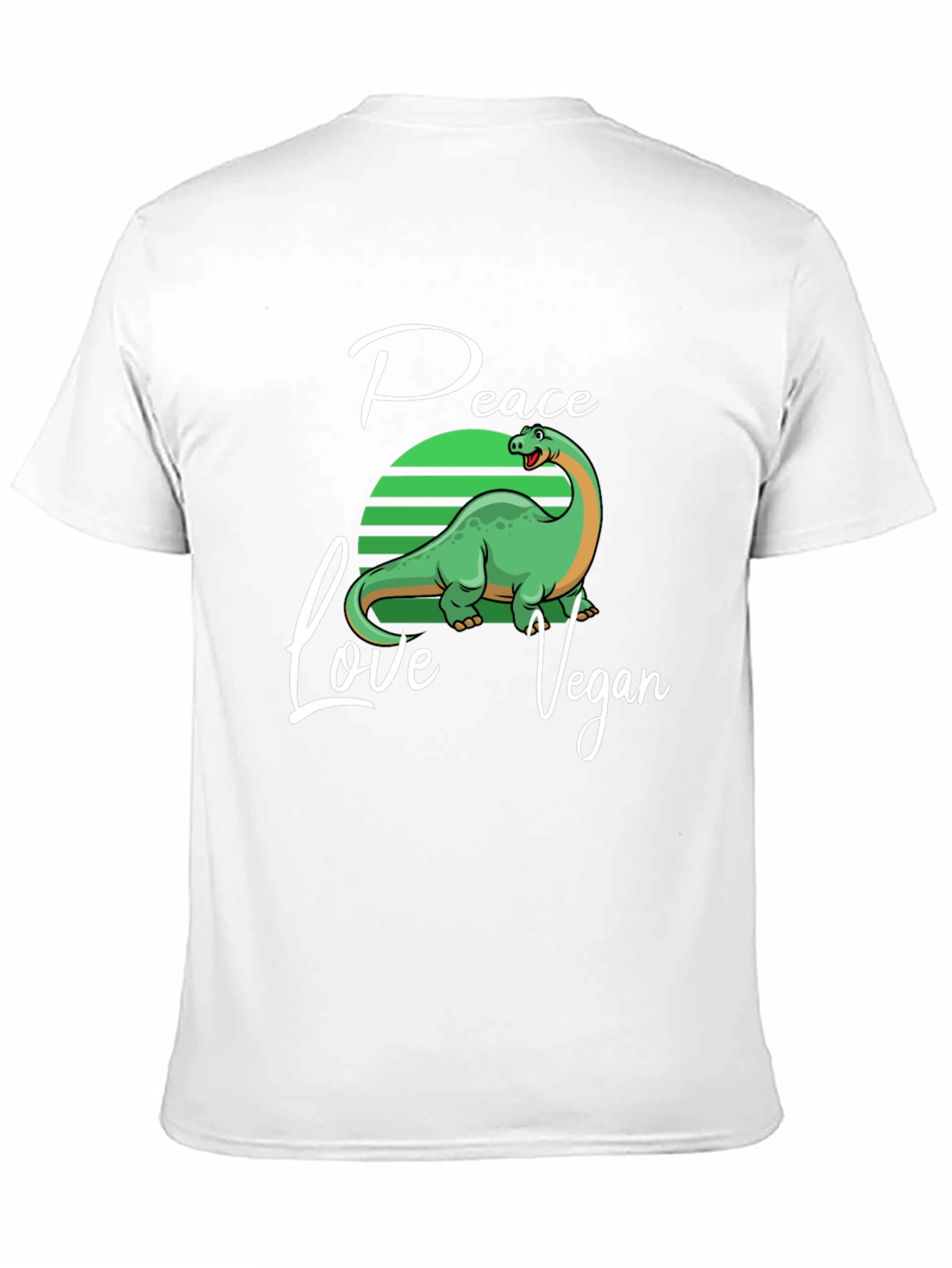 Peace Love Vegan Dinosaur T-Shirt