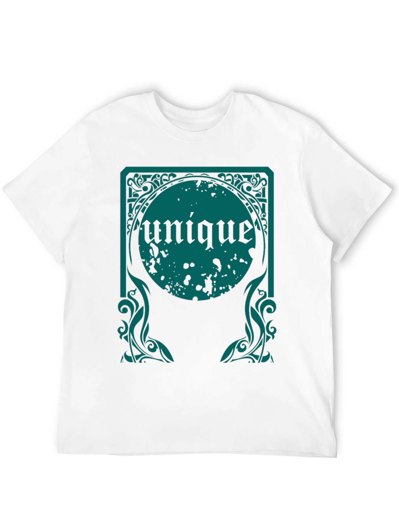 Unique Graphic Tee - Black Cotton Comfort