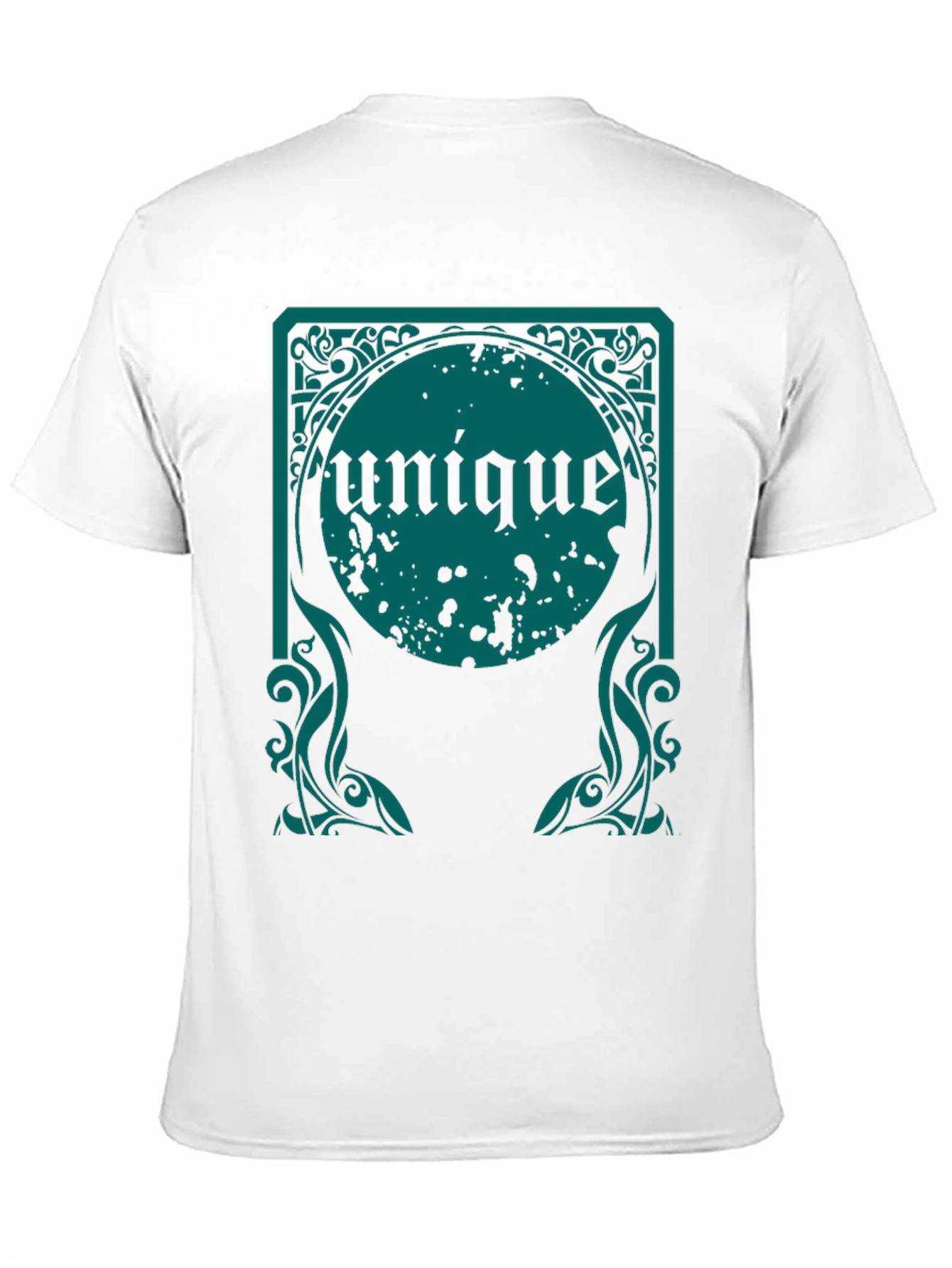 Unique Graphic Tee - Black Cotton Comfort