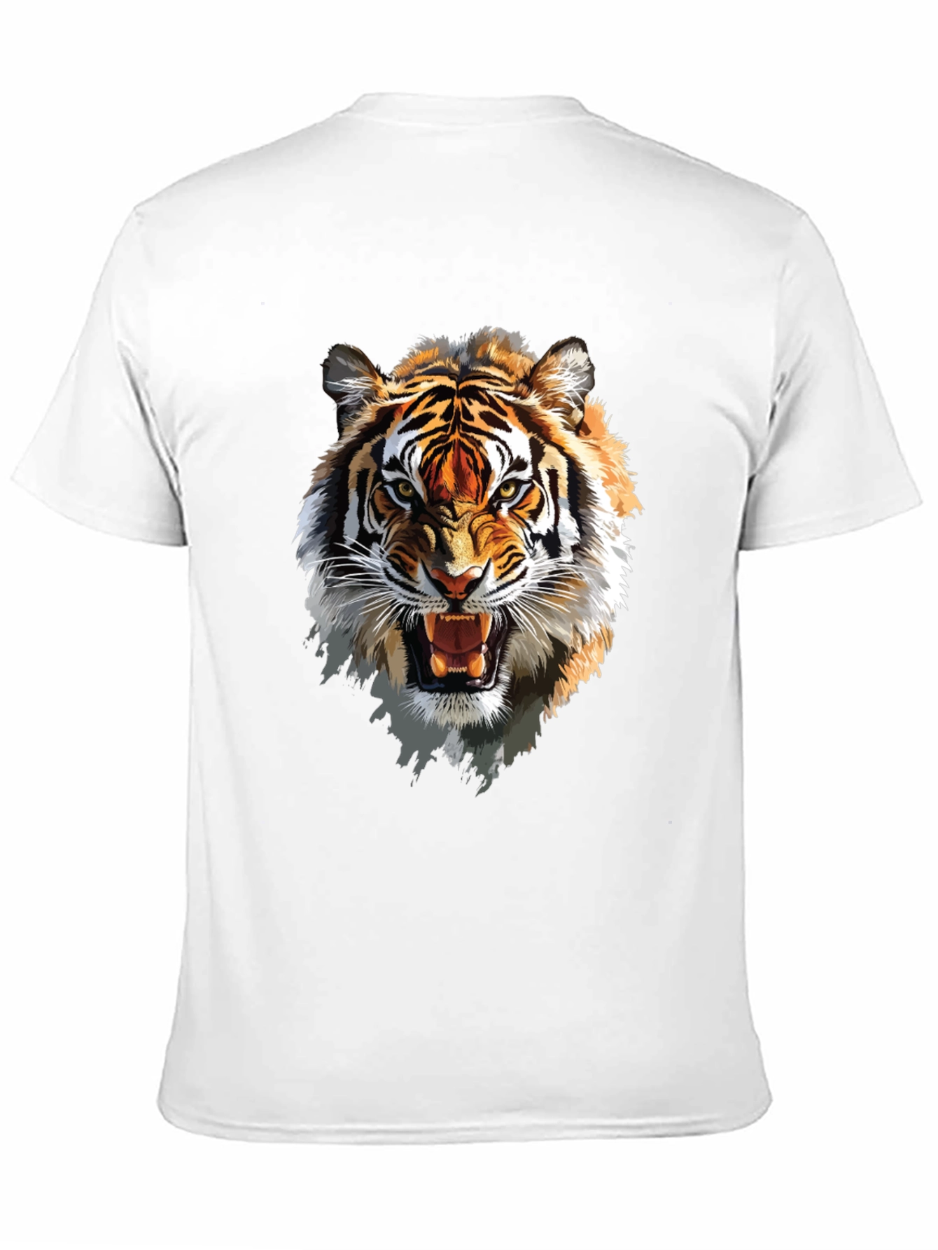 Roaring Tiger Graphic T-Shirt - Fierce Animal Print Tee