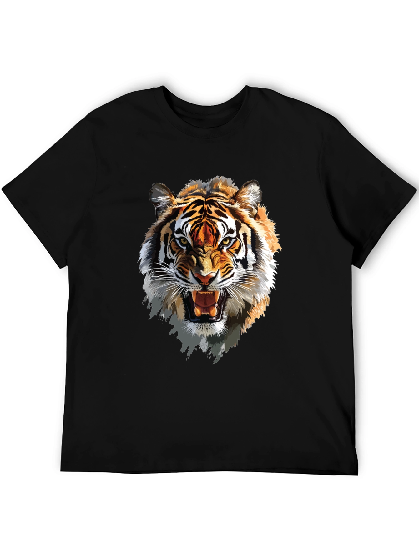 Roaring Tiger Graphic T-Shirt - Fierce Animal Print Tee