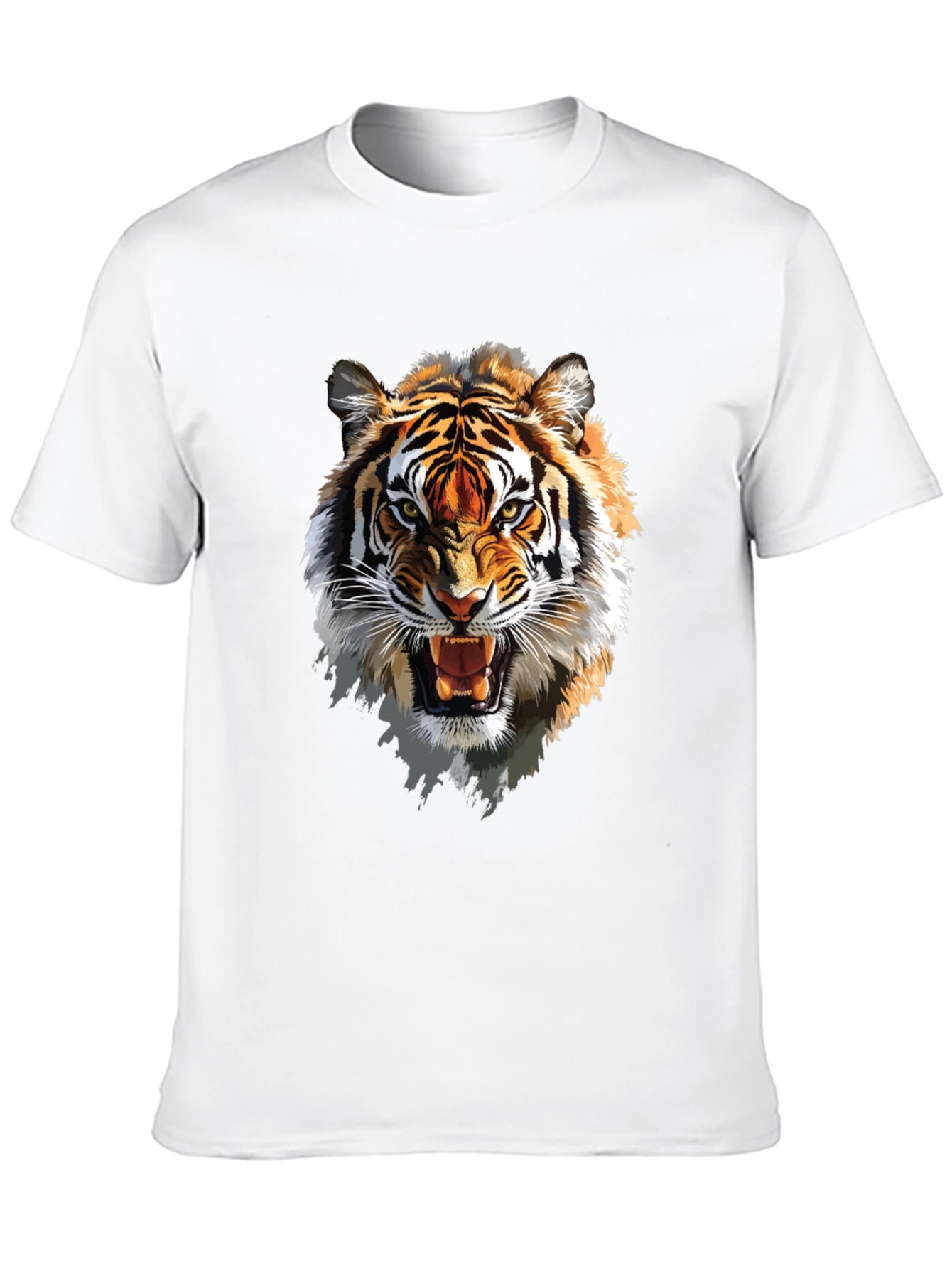 Roaring Tiger Graphic T-Shirt - Fierce Animal Print Tee
