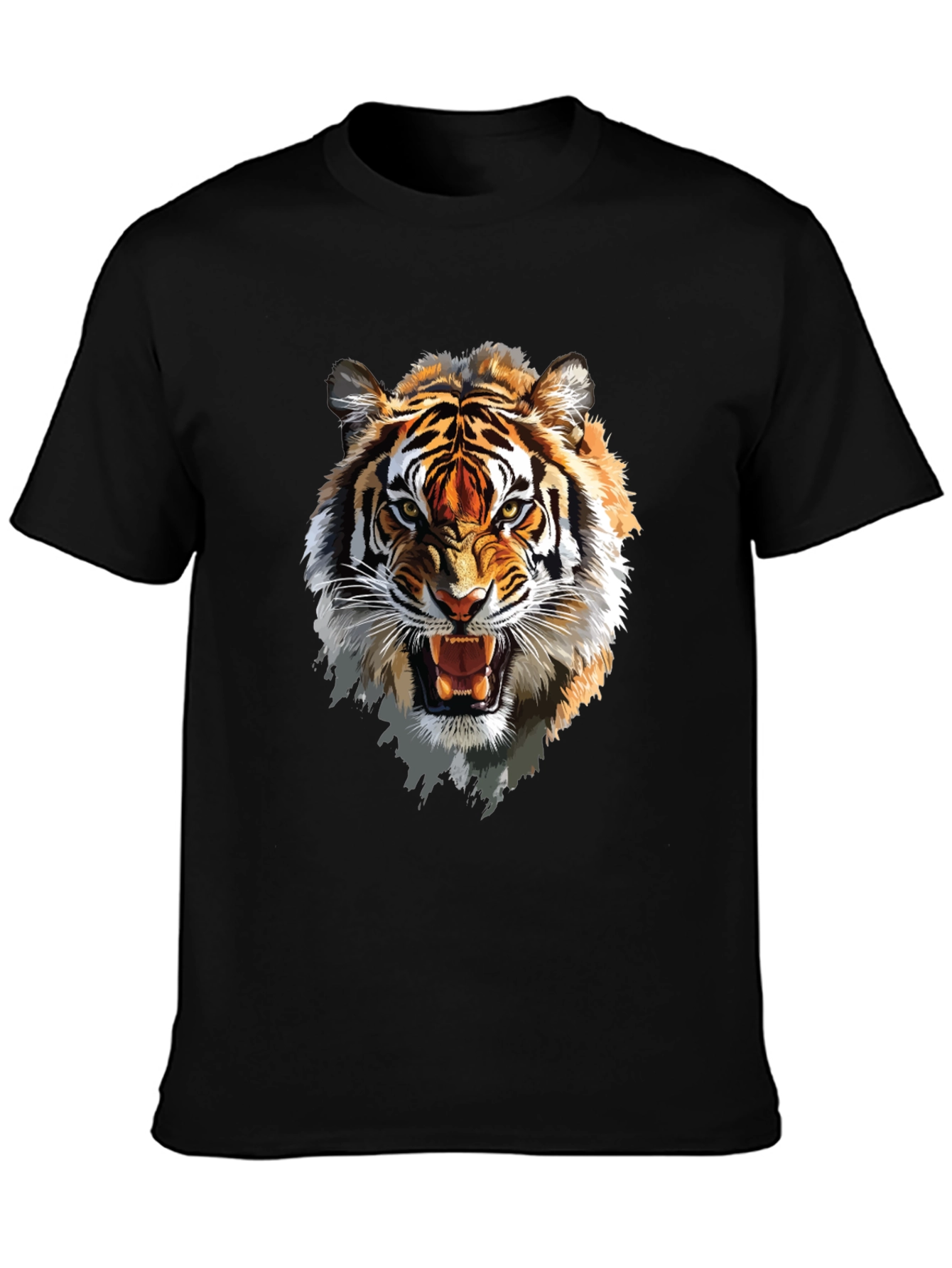 Roaring Tiger Graphic T-Shirt - Fierce Animal Print Tee