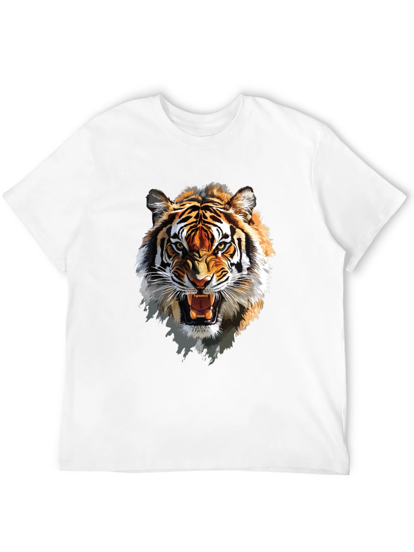 Roaring Tiger Graphic T-Shirt - Fierce Animal Print Tee