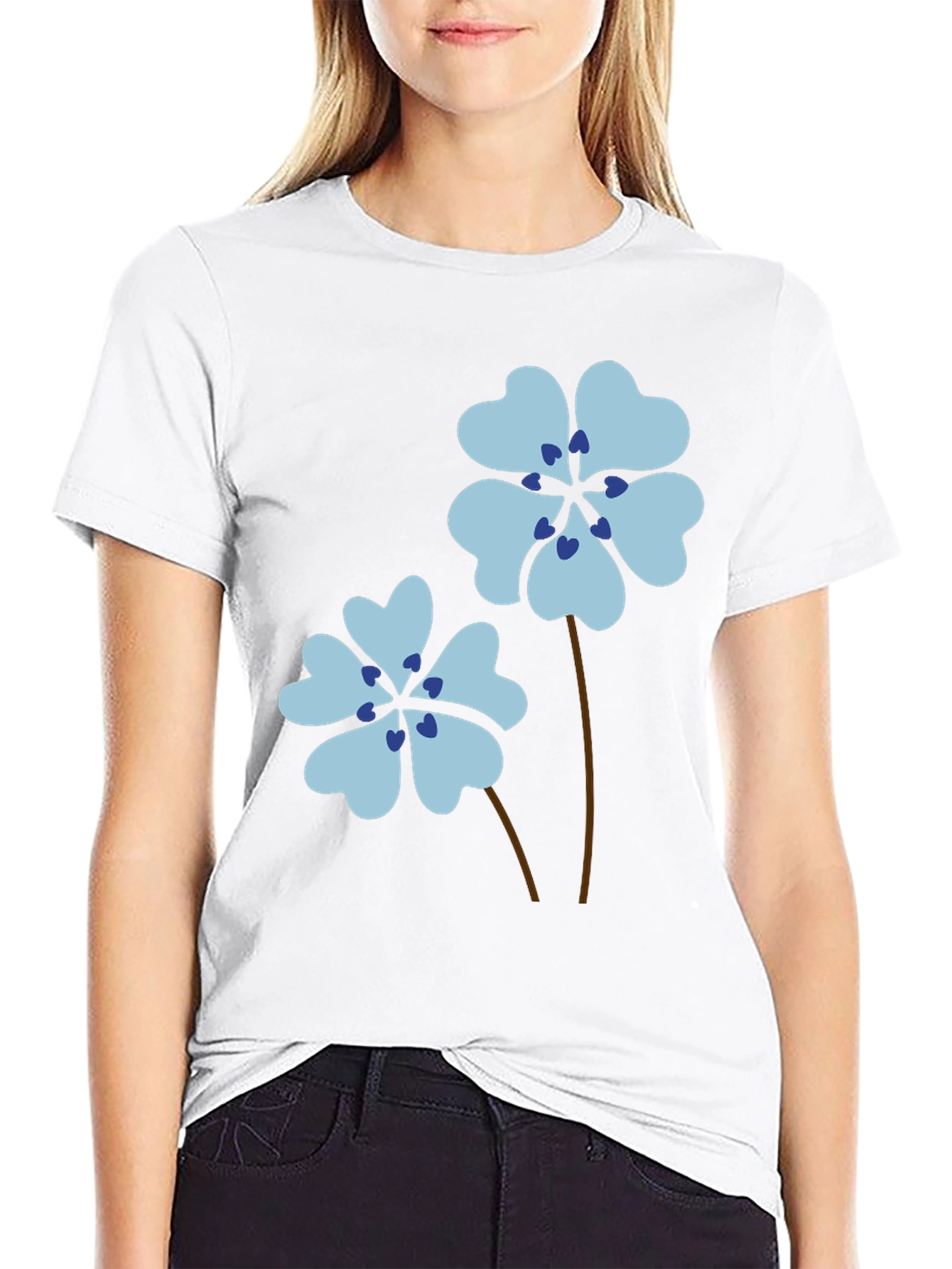 Floral Heart Petal T-Shirt