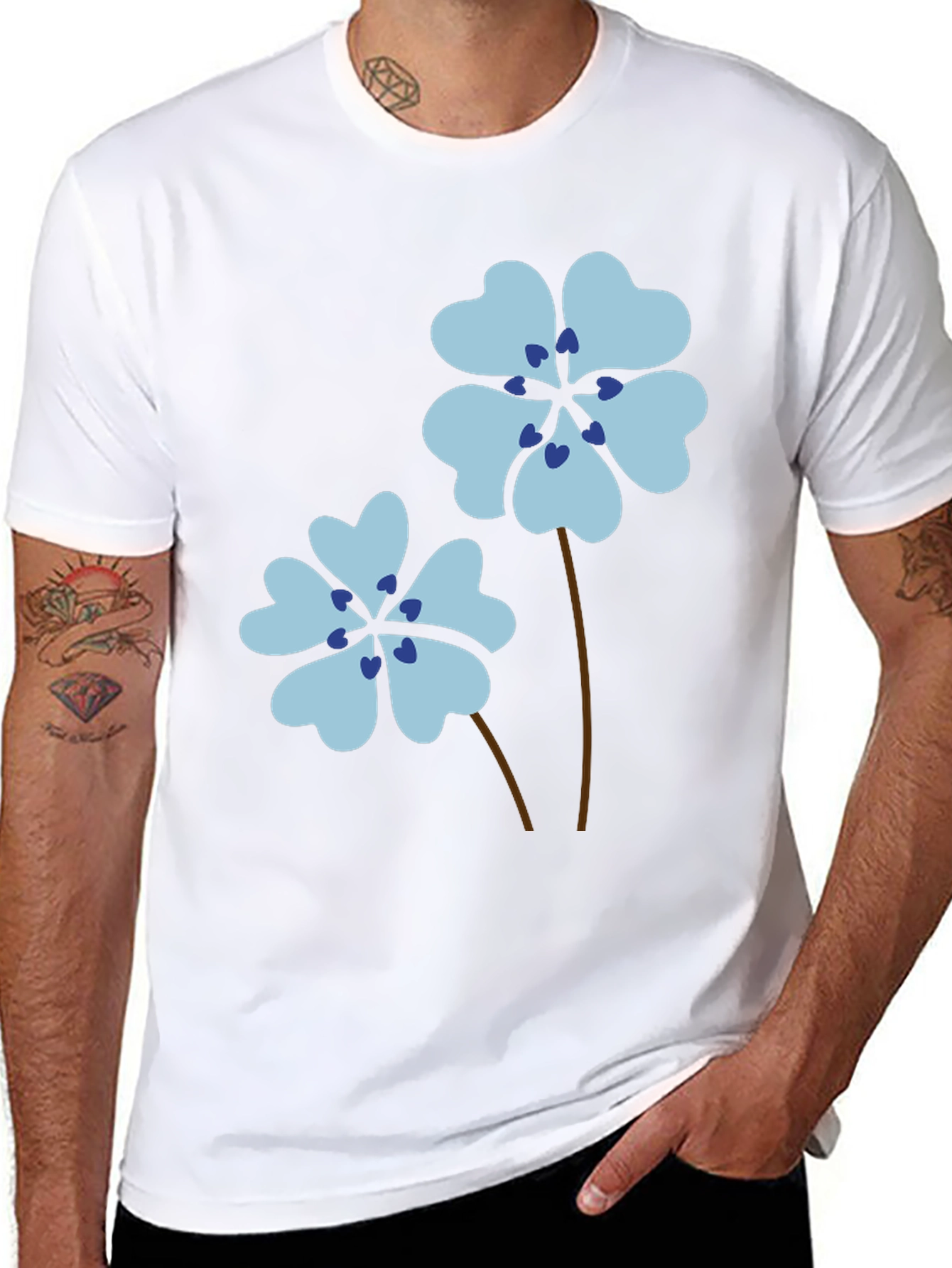Floral Heart Petal T-Shirt