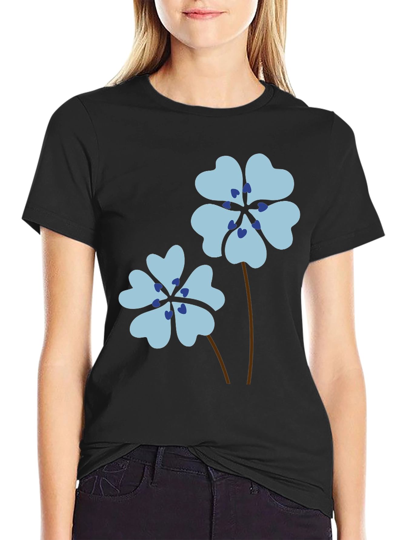 Floral Heart Petal T-Shirt
