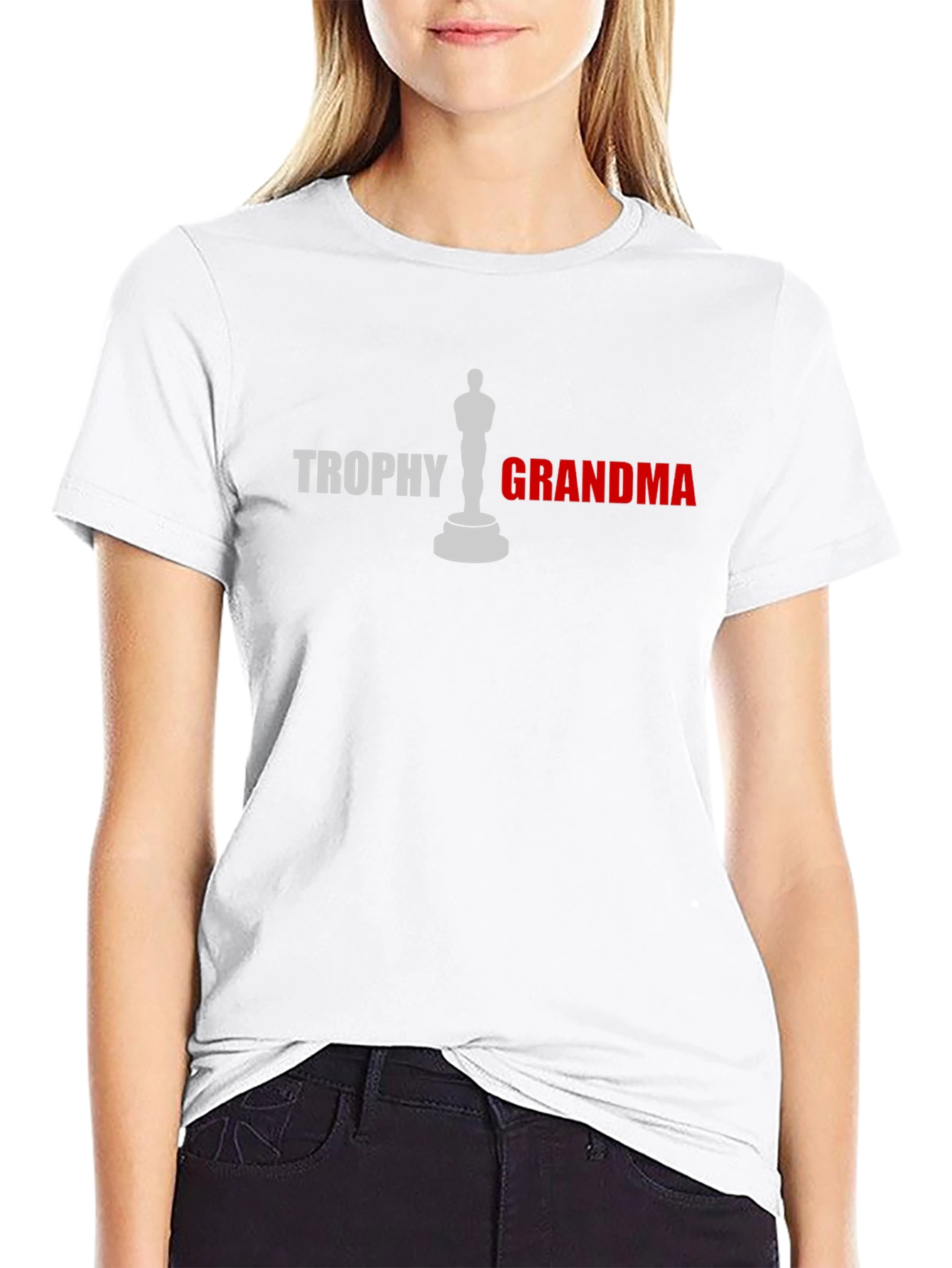 Trophy Grandma Graphic Tee - Novelty Gift Shirt
