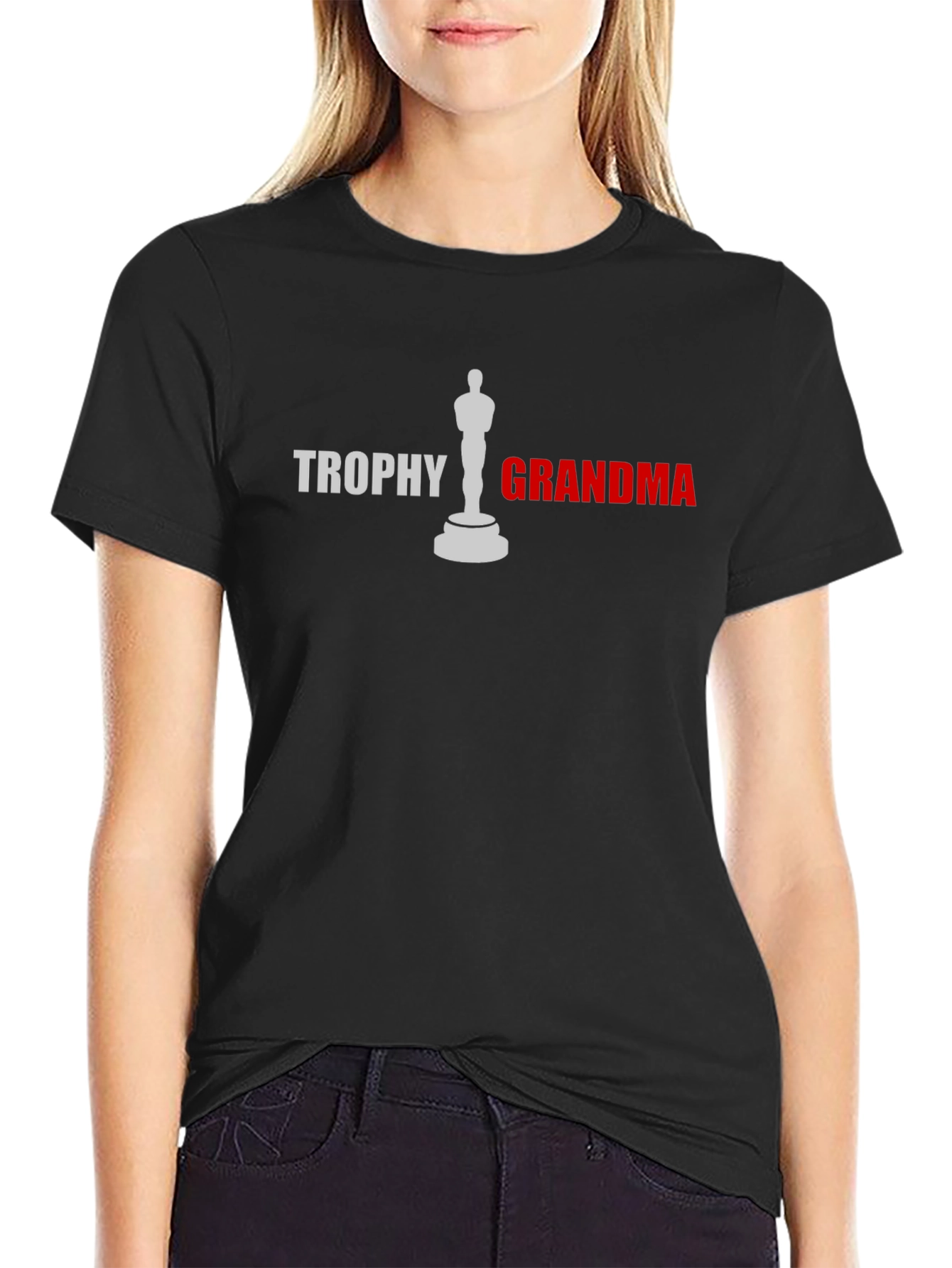 Trophy Grandma Graphic Tee - Novelty Gift Shirt