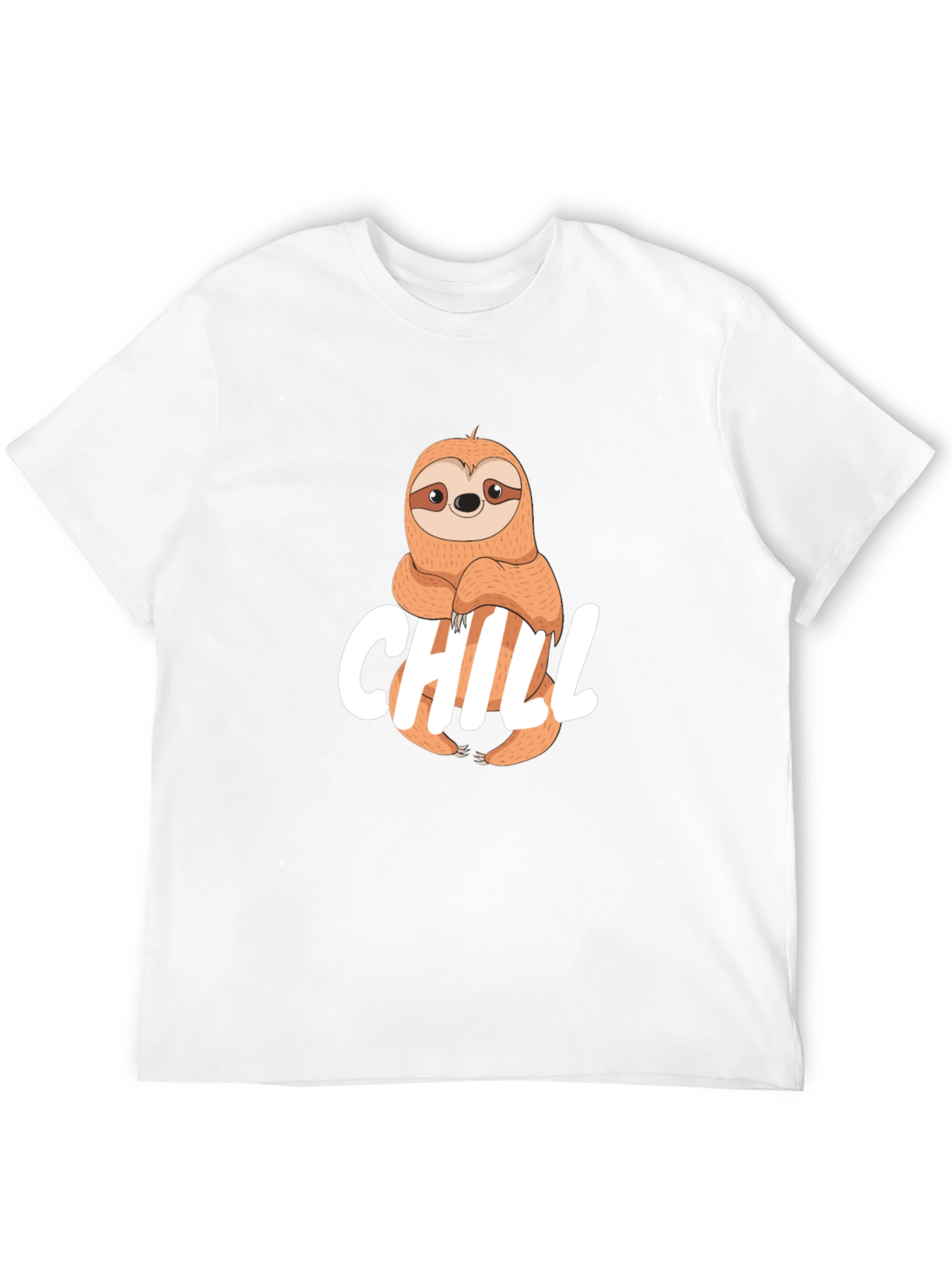 Chill Sloth Graphic T-Shirt - Relaxed Style
