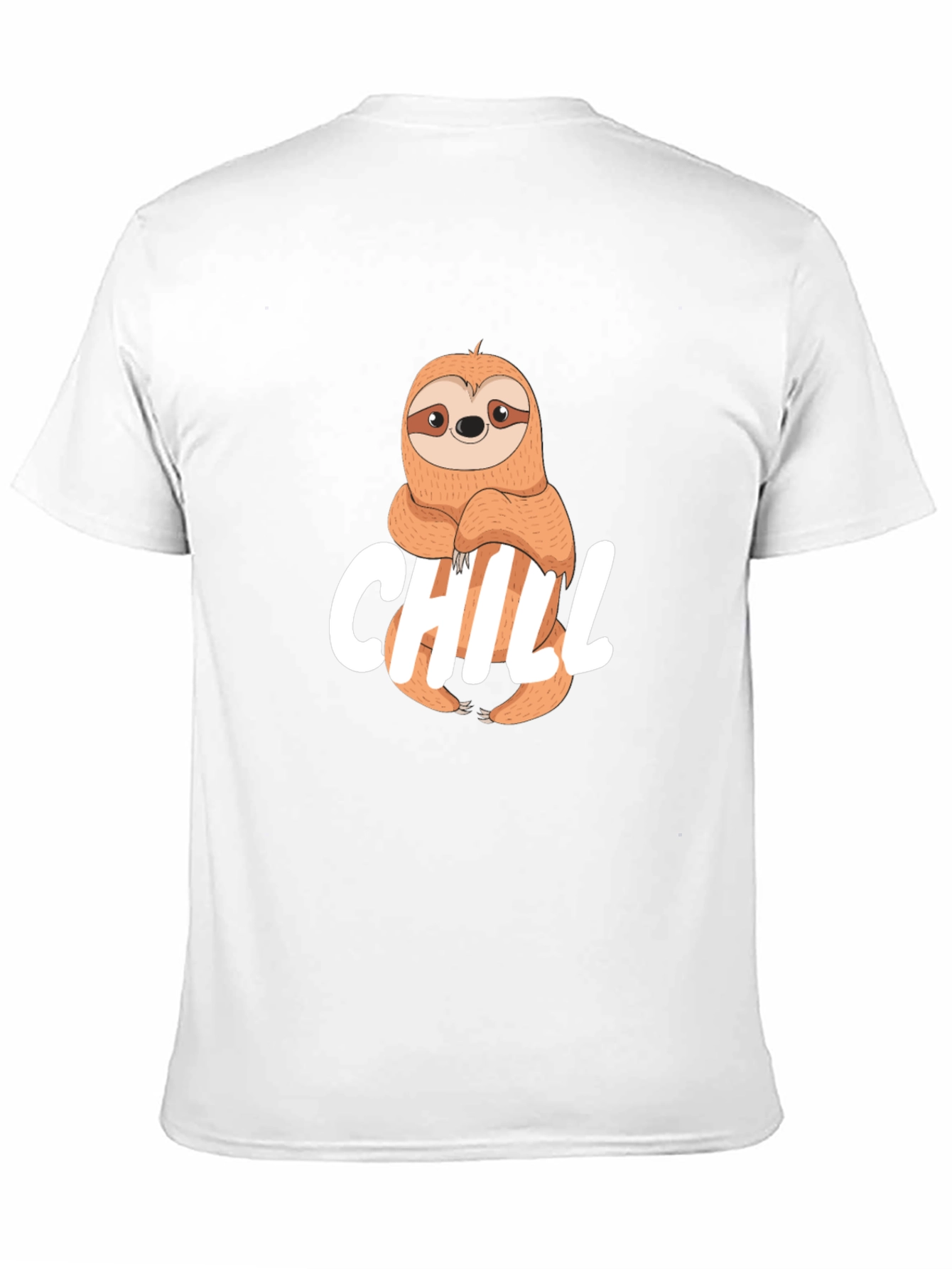 Chill Sloth Graphic T-Shirt - Relaxed Style