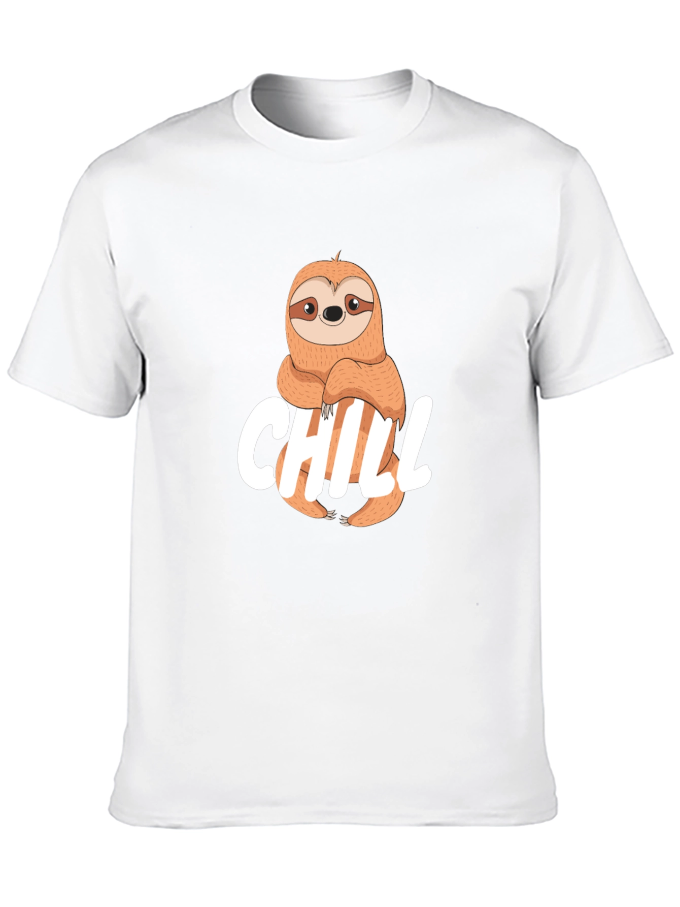 Chill Sloth Graphic T-Shirt - Relaxed Style