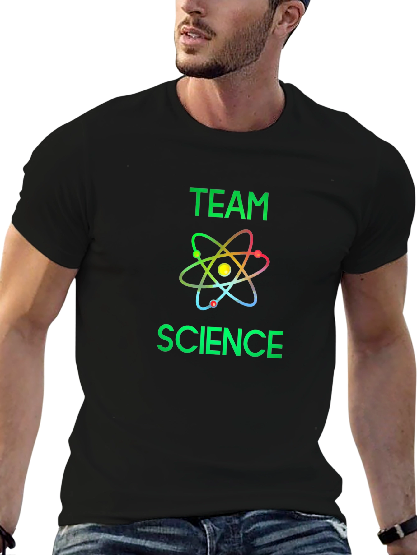 Team Science Black T-Shirt - Fun Stylish Geek Chic