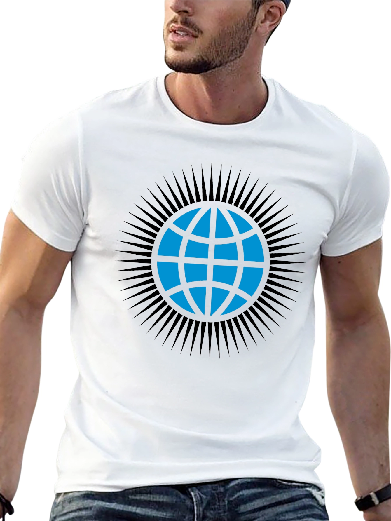 Globe Graphic T-Shirt - Modern Black Tee