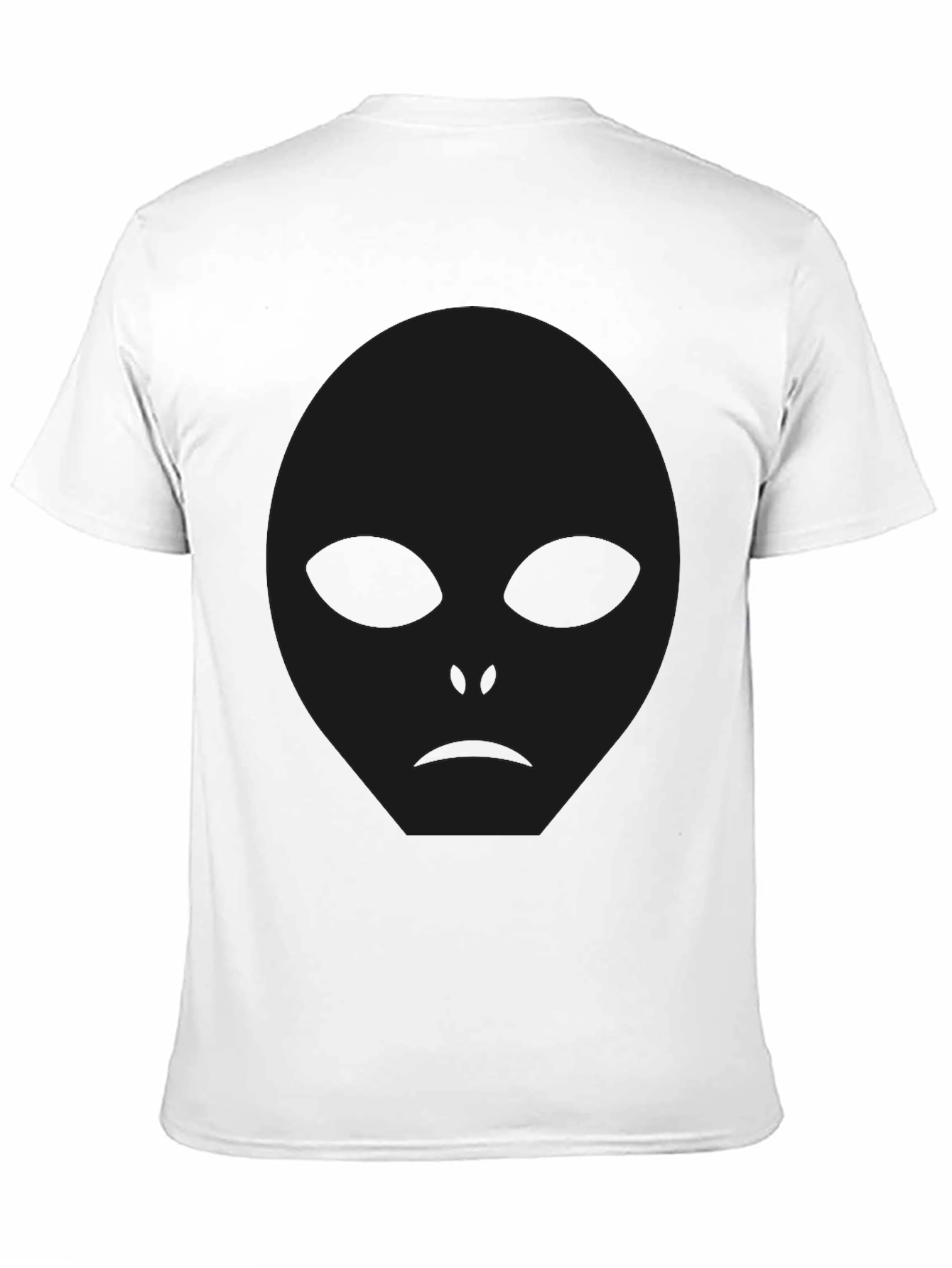 Mens Black Alien Graphic T-Shirt