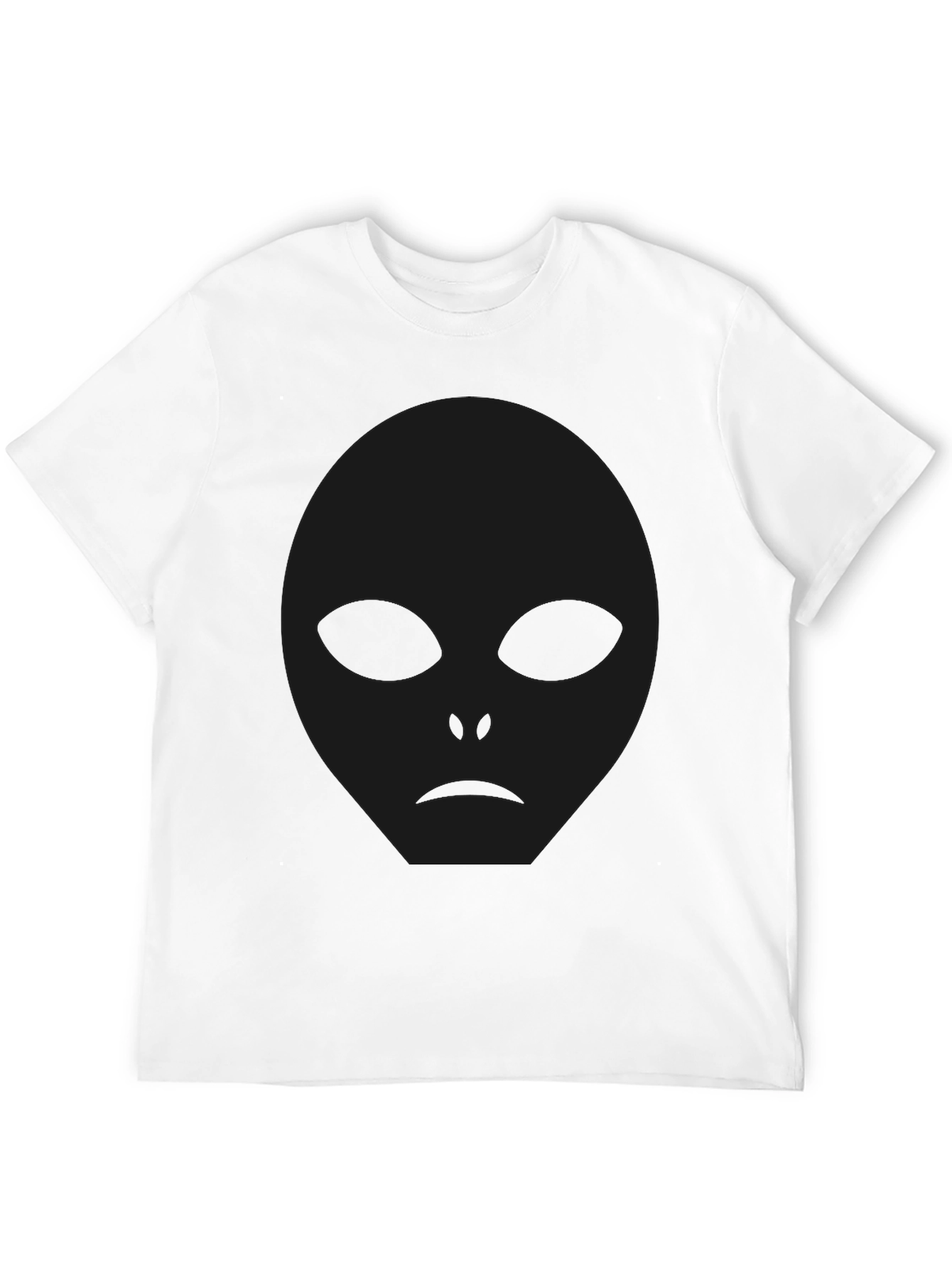 Mens Black Alien Graphic T-Shirt