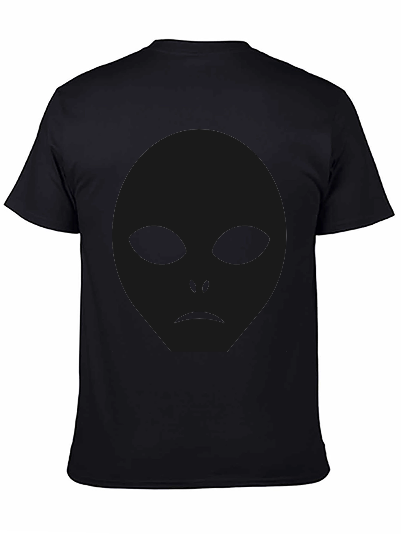 Mens Black Alien Graphic T-Shirt