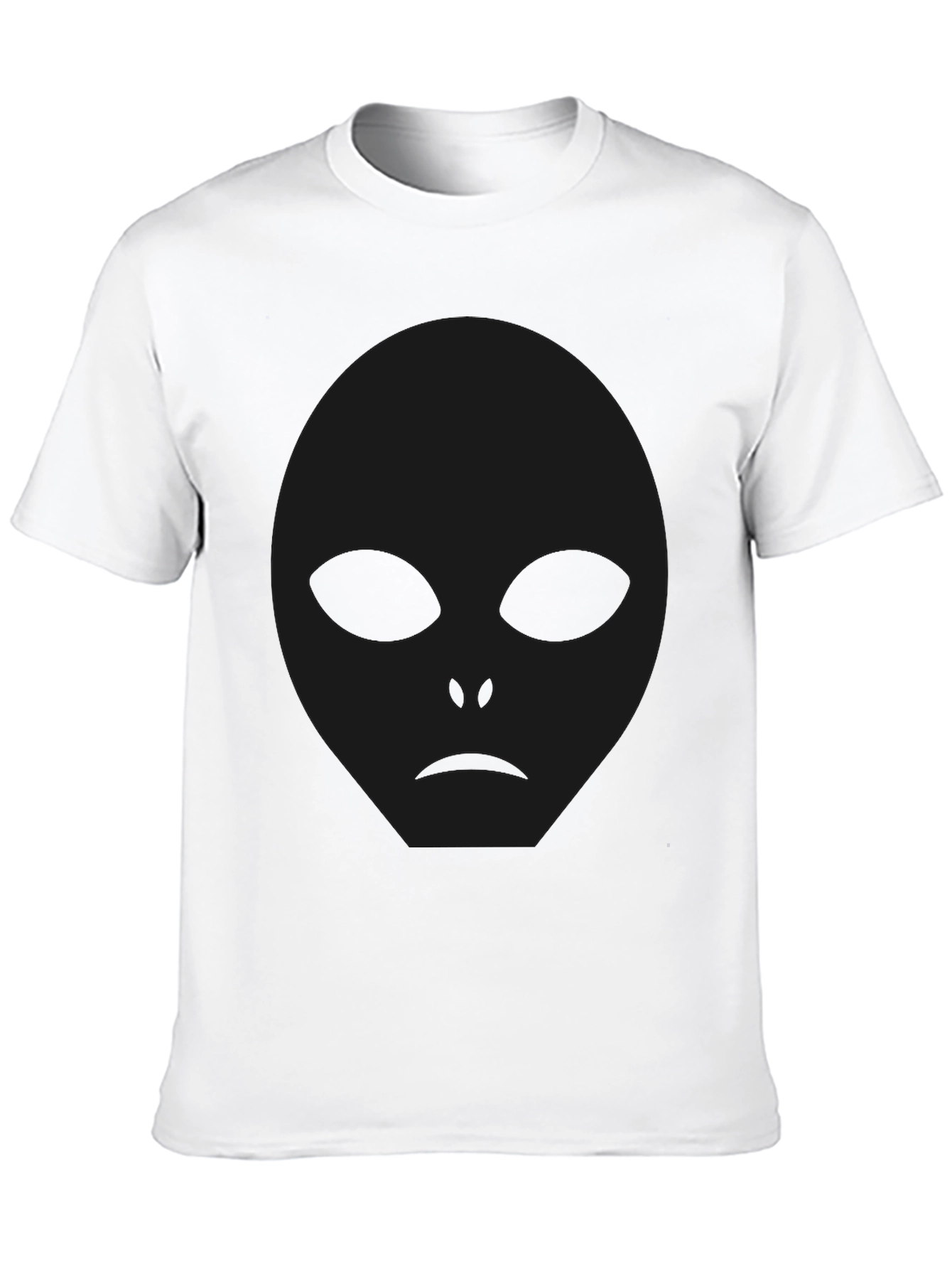 Mens Black Alien Graphic T-Shirt