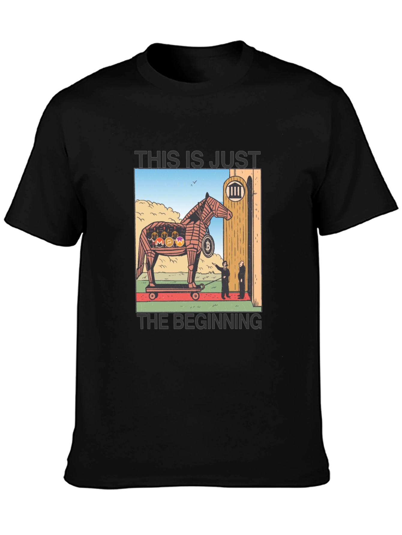 Crypto Trojan Horse T-Shirt - Bitcoin & Altcoins