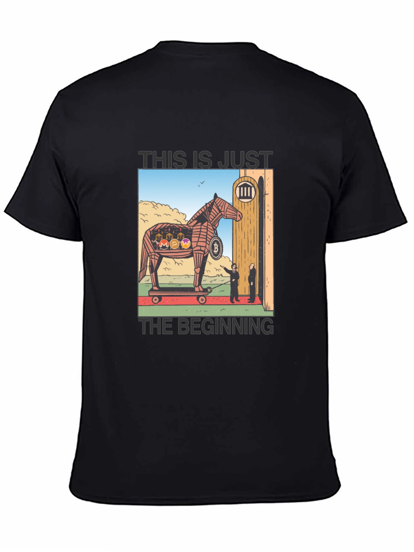 Crypto Trojan Horse T-Shirt - Bitcoin & Altcoins