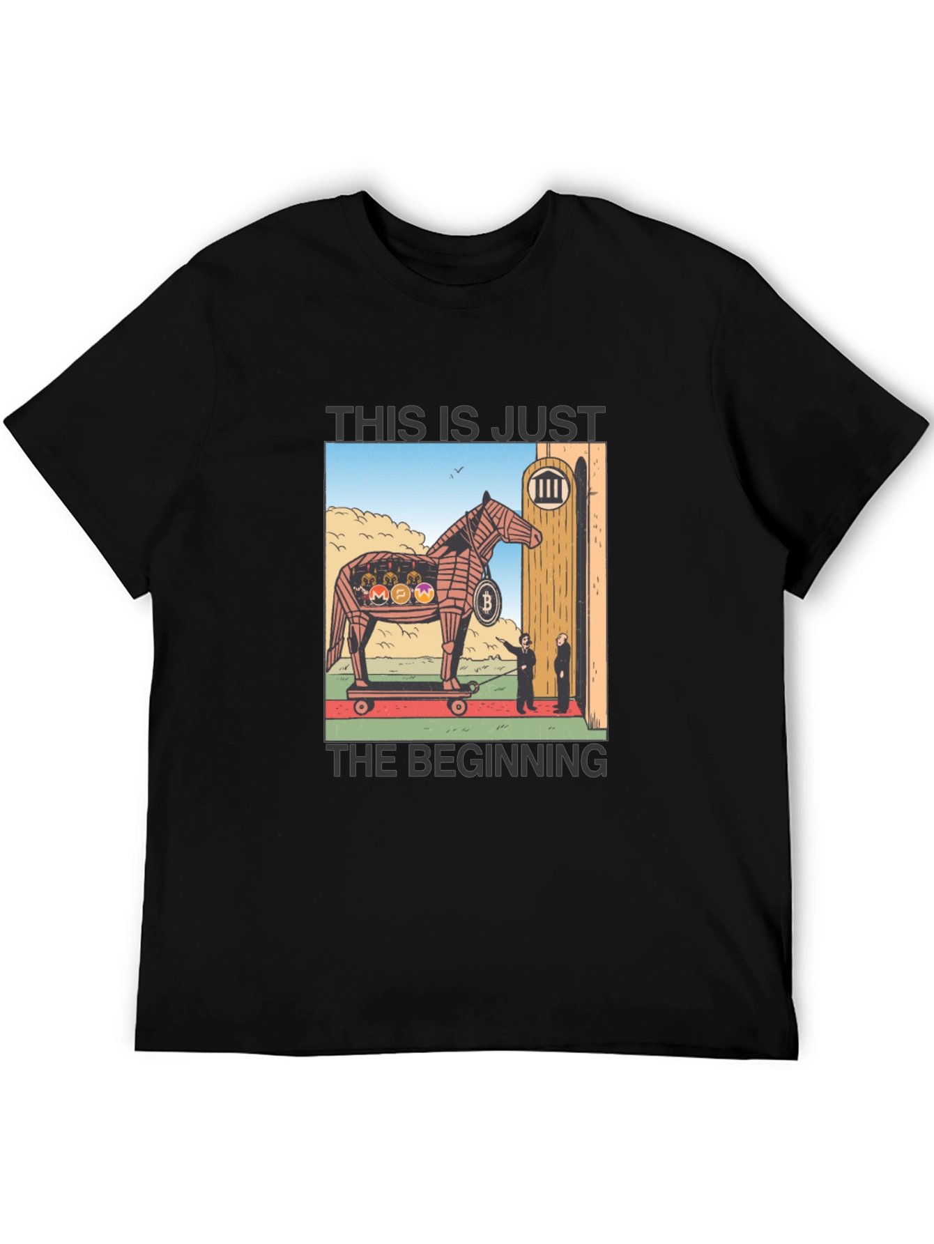 Crypto Trojan Horse T-Shirt - Bitcoin & Altcoins