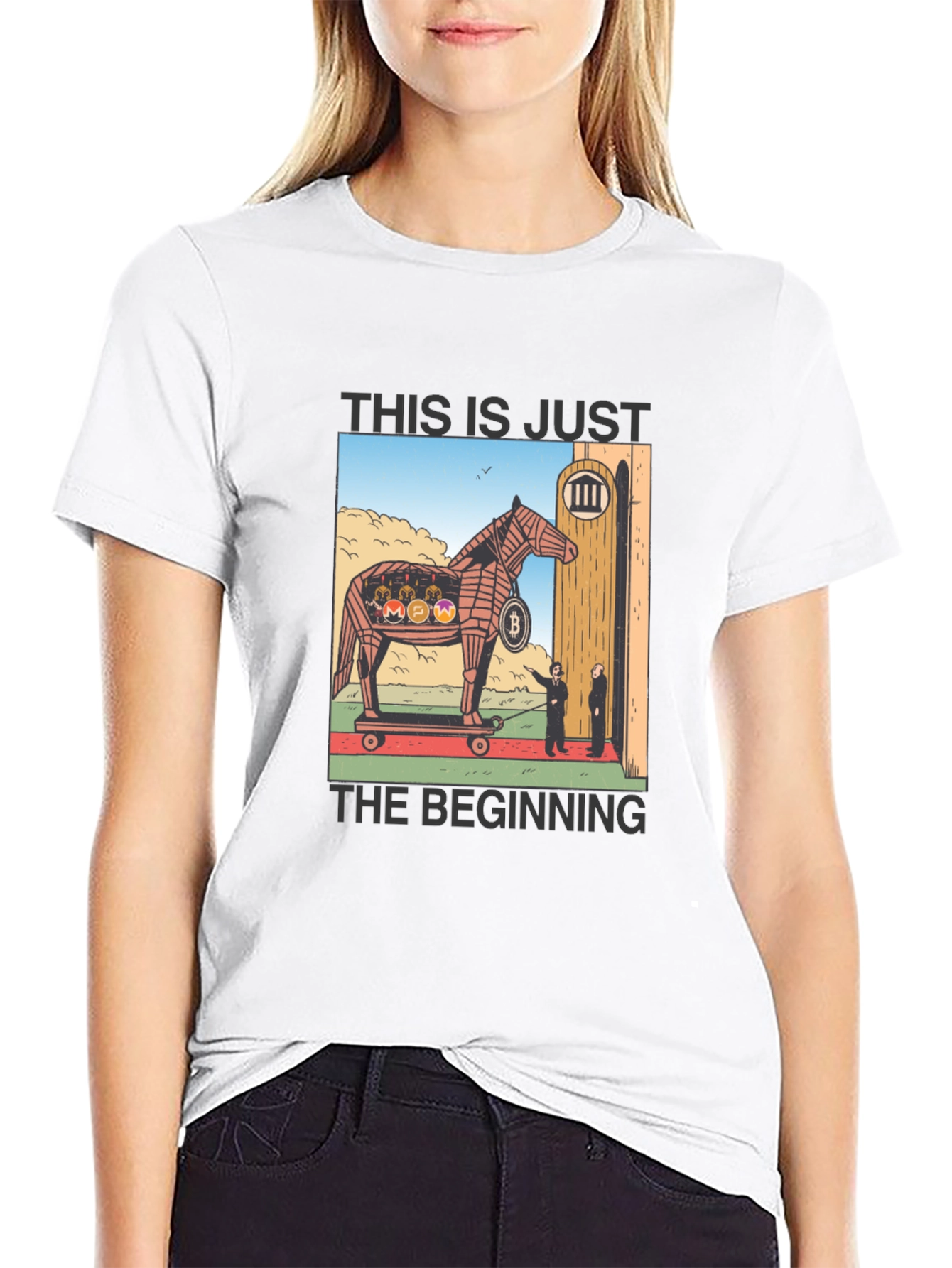 Crypto Trojan Horse T-Shirt - Bitcoin & Altcoins