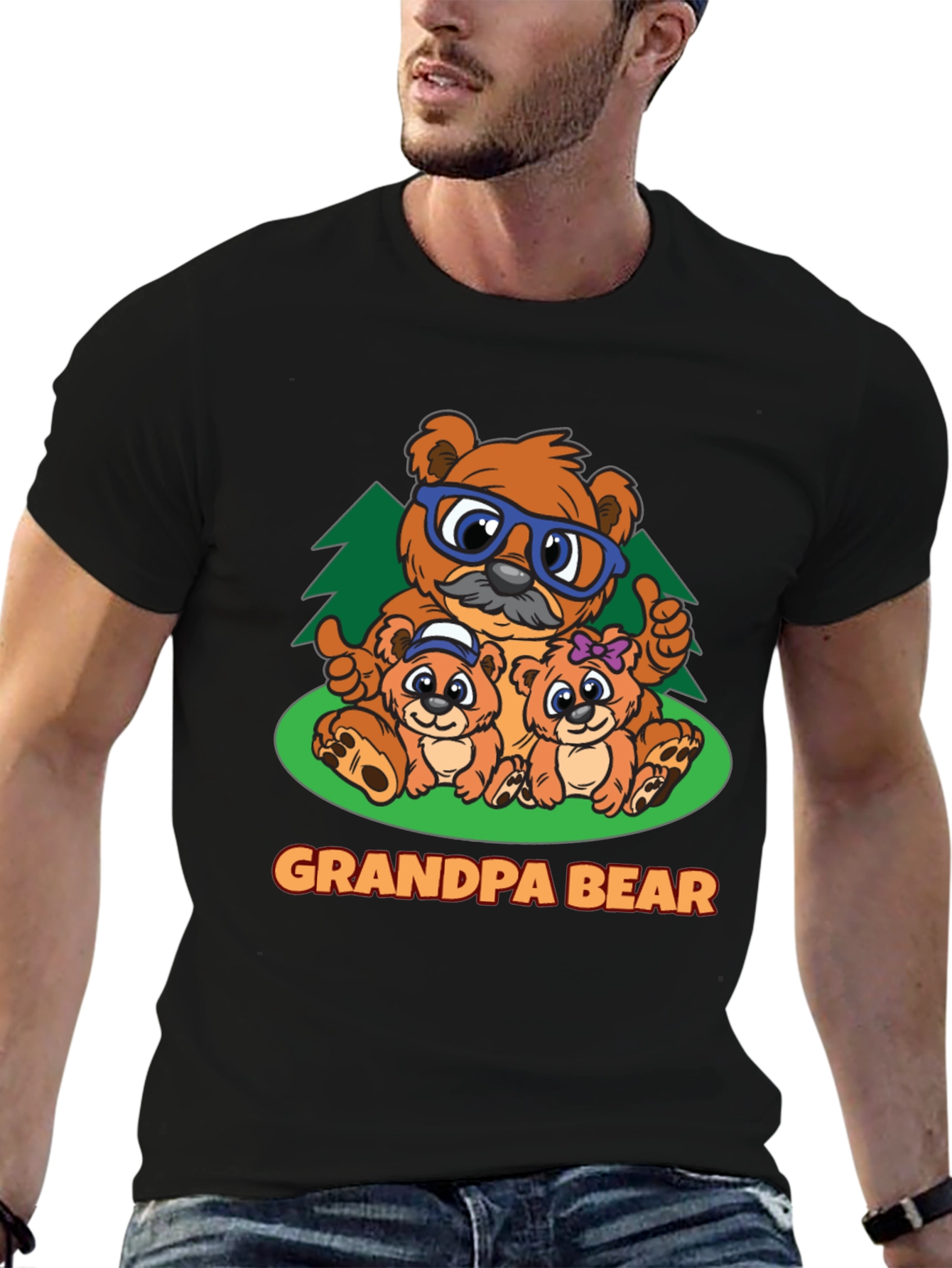 Grandpa Bear T-Shirt - Family Matching Tee