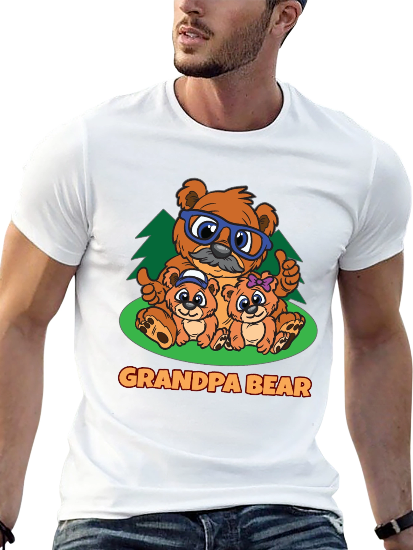 Grandpa Bear T-Shirt - Family Matching Tee