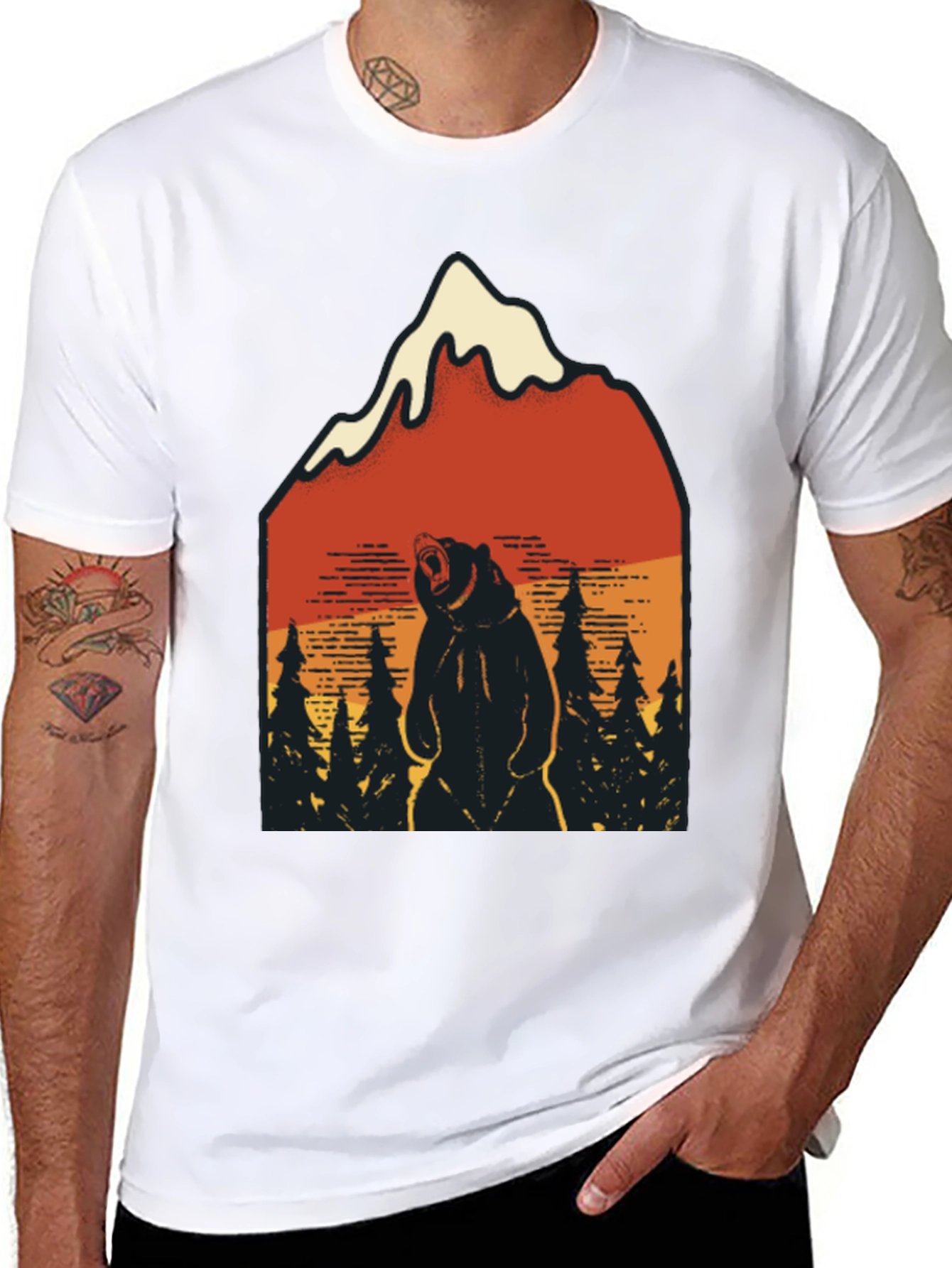 Bear Mountain Graphic Tee - Nature Adventure Shirt