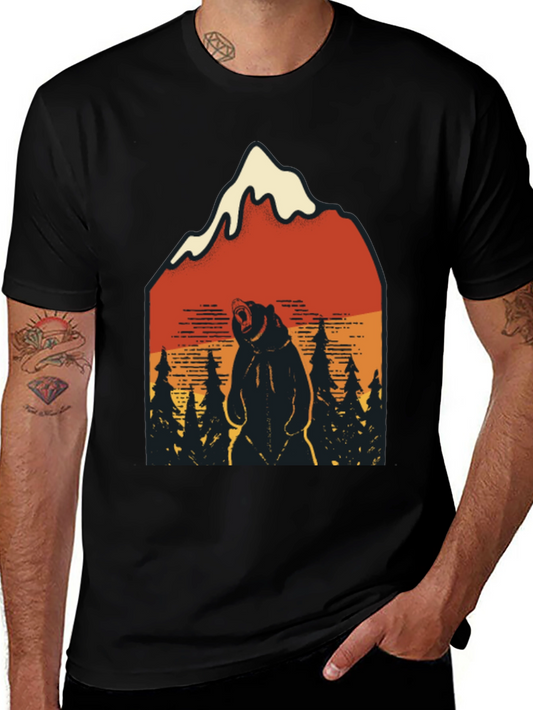 Bear Mountain Graphic Tee - Nature Adventure Shirt