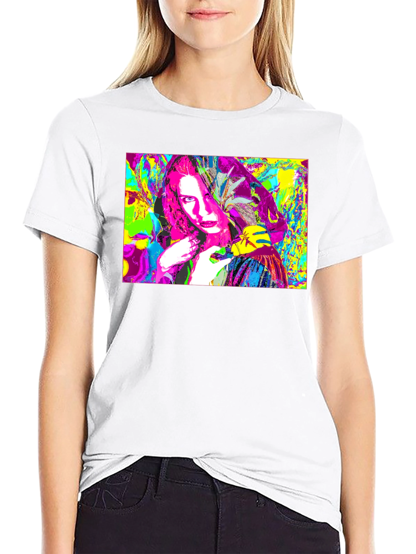 Abstract Pop Art Graphic Tee - Black Unisex T-Shirt