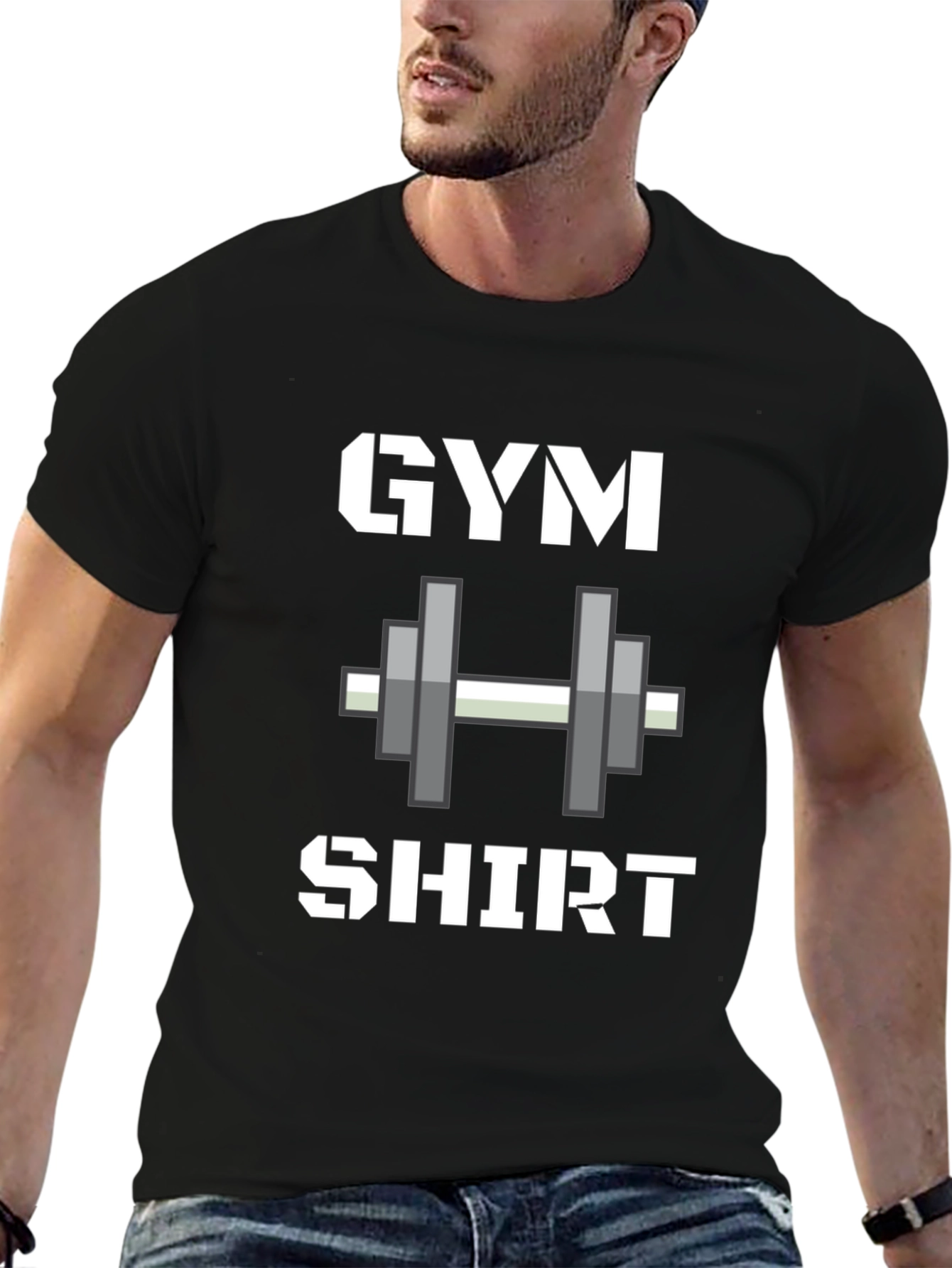 Gym Shirt Funny Workout Tee - Black