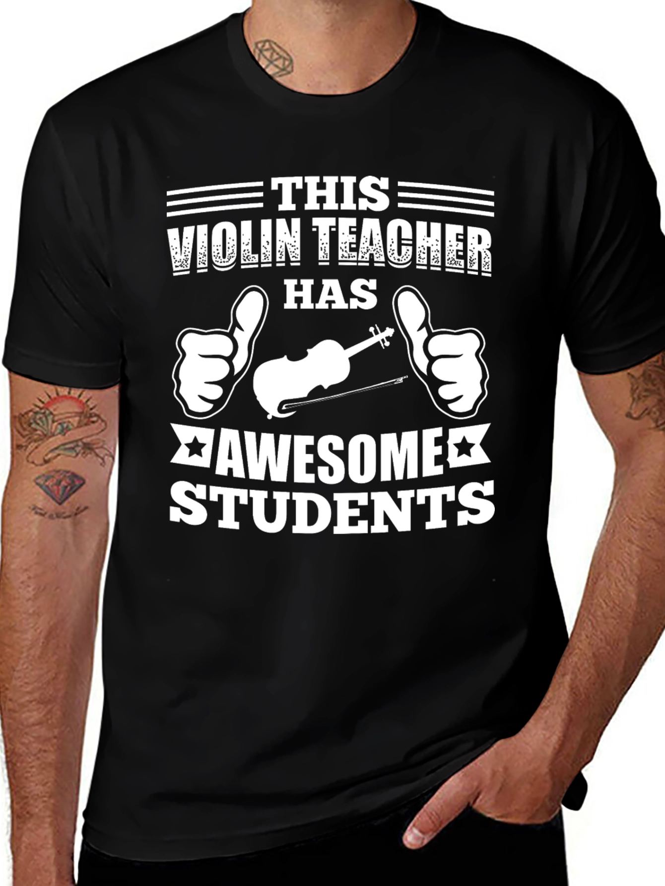 Violin Teacher Awesome Students Graphic T-Shirt