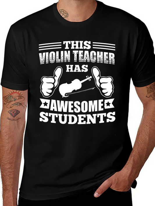 Violin Teacher Awesome Students Graphic T-Shirt