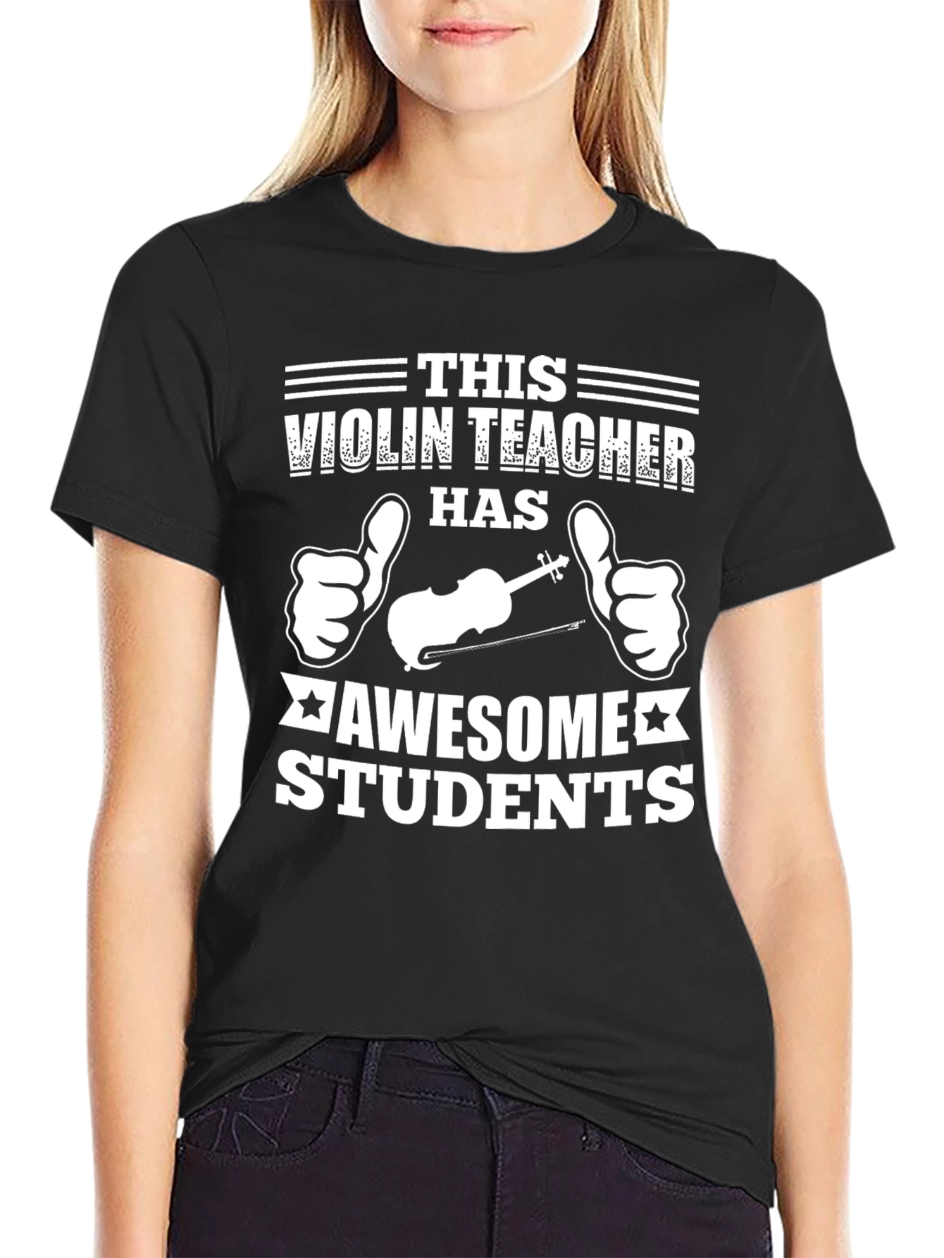 Violin Teacher Awesome Students Graphic T-Shirt