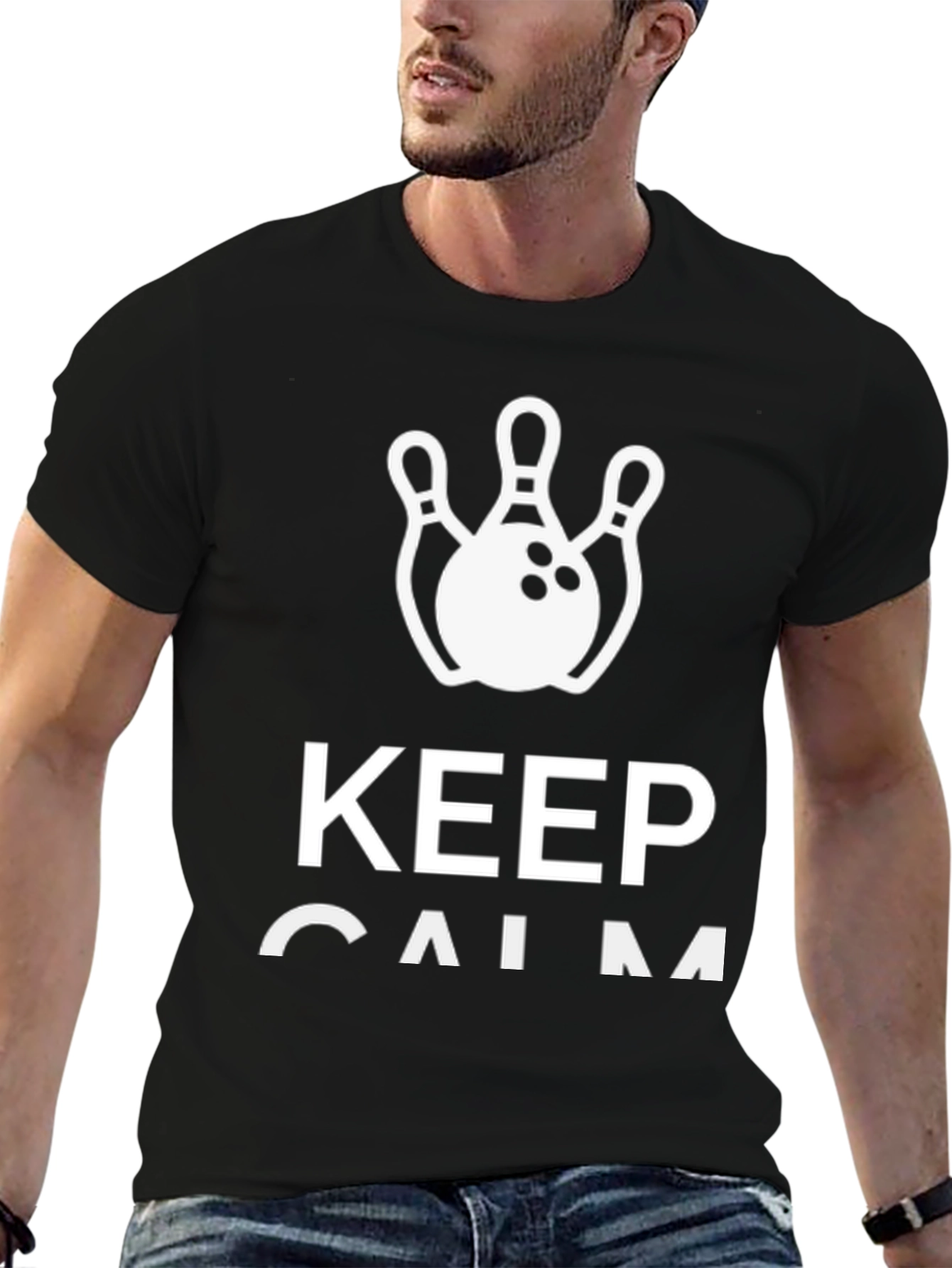 Keep Calm Bowling T-Shirt - Strike Design