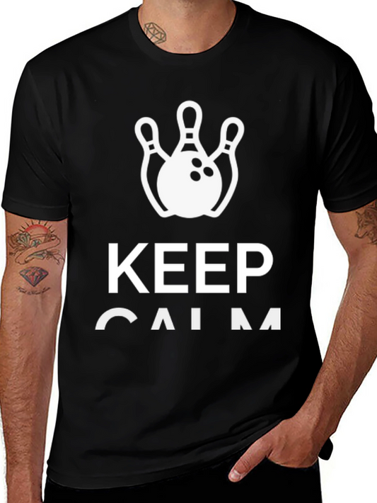 Keep Calm Bowling T-Shirt - Strike Design