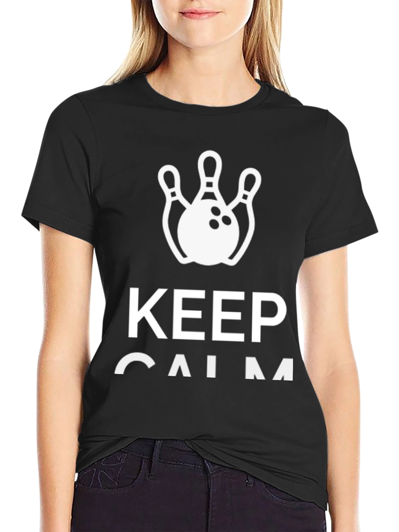 Keep Calm Bowling T-Shirt - Strike Design